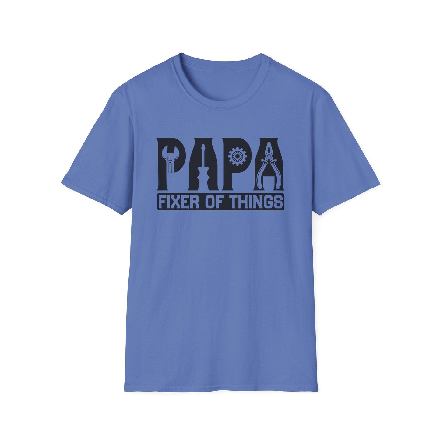 DIY Dad T-Shirt, Papa Fixer Of Things Tee, Father's Day Gift, Unisex Softstyle Shirt, Casual Gift for Dads, Handy Father's Day Tee - Shirt Happens Graphics