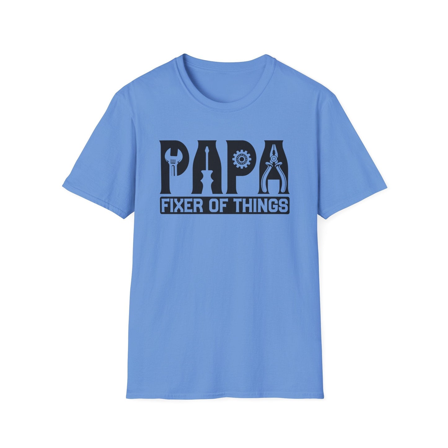 DIY Dad T-Shirt, Papa Fixer Of Things Tee, Father's Day Gift, Unisex Softstyle Shirt, Casual Gift for Dads, Handy Father's Day Tee - Shirt Happens Graphics