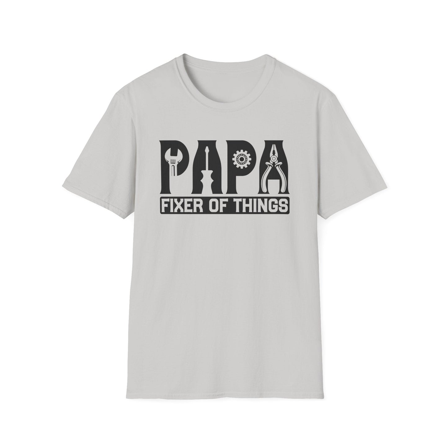 DIY Dad T-Shirt, Papa Fixer Of Things Tee, Father's Day Gift, Unisex Softstyle Shirt, Casual Gift for Dads, Handy Father's Day Tee - Shirt Happens Graphics