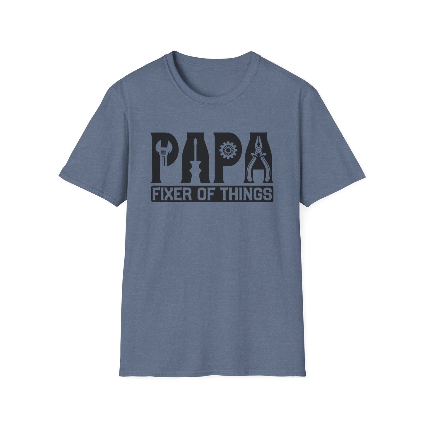 DIY Dad T-Shirt, Papa Fixer Of Things Tee, Father's Day Gift, Unisex Softstyle Shirt, Casual Gift for Dads, Handy Father's Day Tee - Shirt Happens Graphics