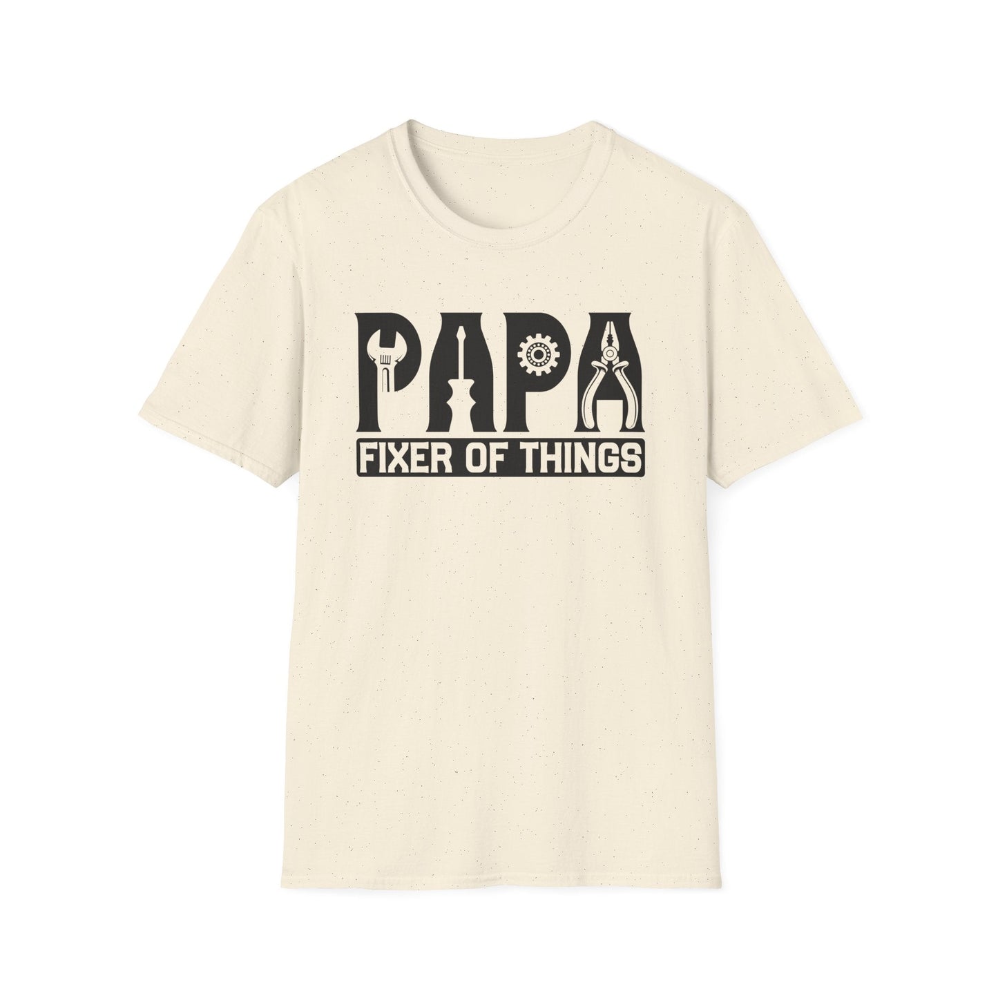 DIY Dad T-Shirt, Papa Fixer Of Things Tee, Father's Day Gift, Unisex Softstyle Shirt, Casual Gift for Dads, Handy Father's Day Tee - Shirt Happens Graphics