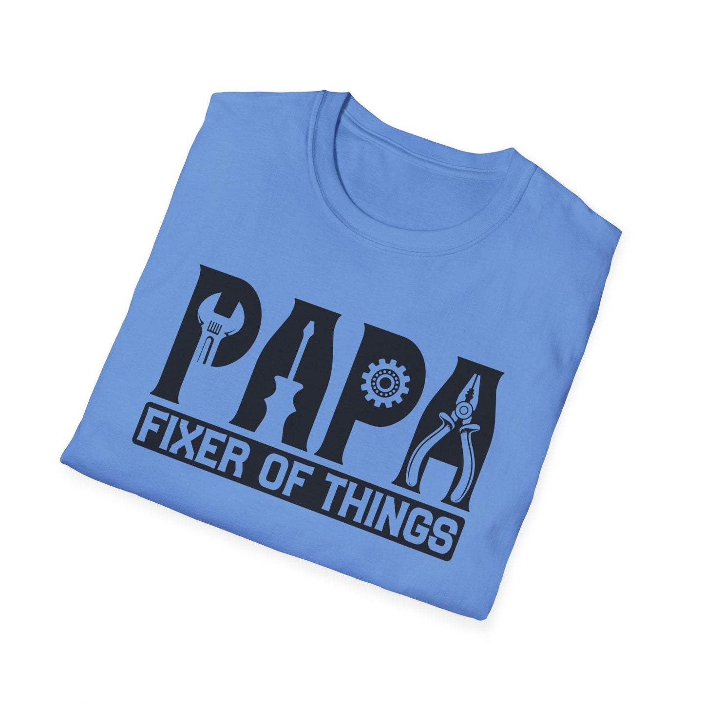 DIY Dad T-Shirt, Papa Fixer Of Things Tee, Father's Day Gift, Unisex Softstyle Shirt, Casual Gift for Dads, Handy Father's Day Tee - Shirt Happens Graphics