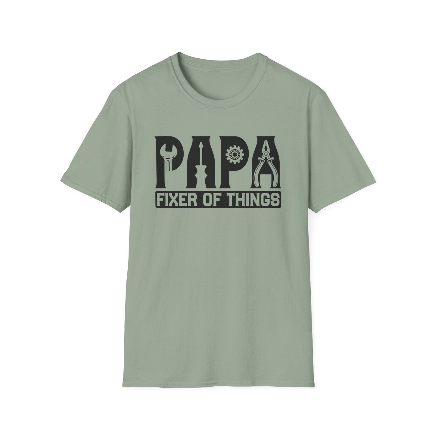 DIY Dad T-Shirt, Papa Fixer Of Things Tee, Father's Day Gift, Unisex Softstyle Shirt, Casual Gift for Dads, Handy Father's Day Tee - Shirt Happens Graphics