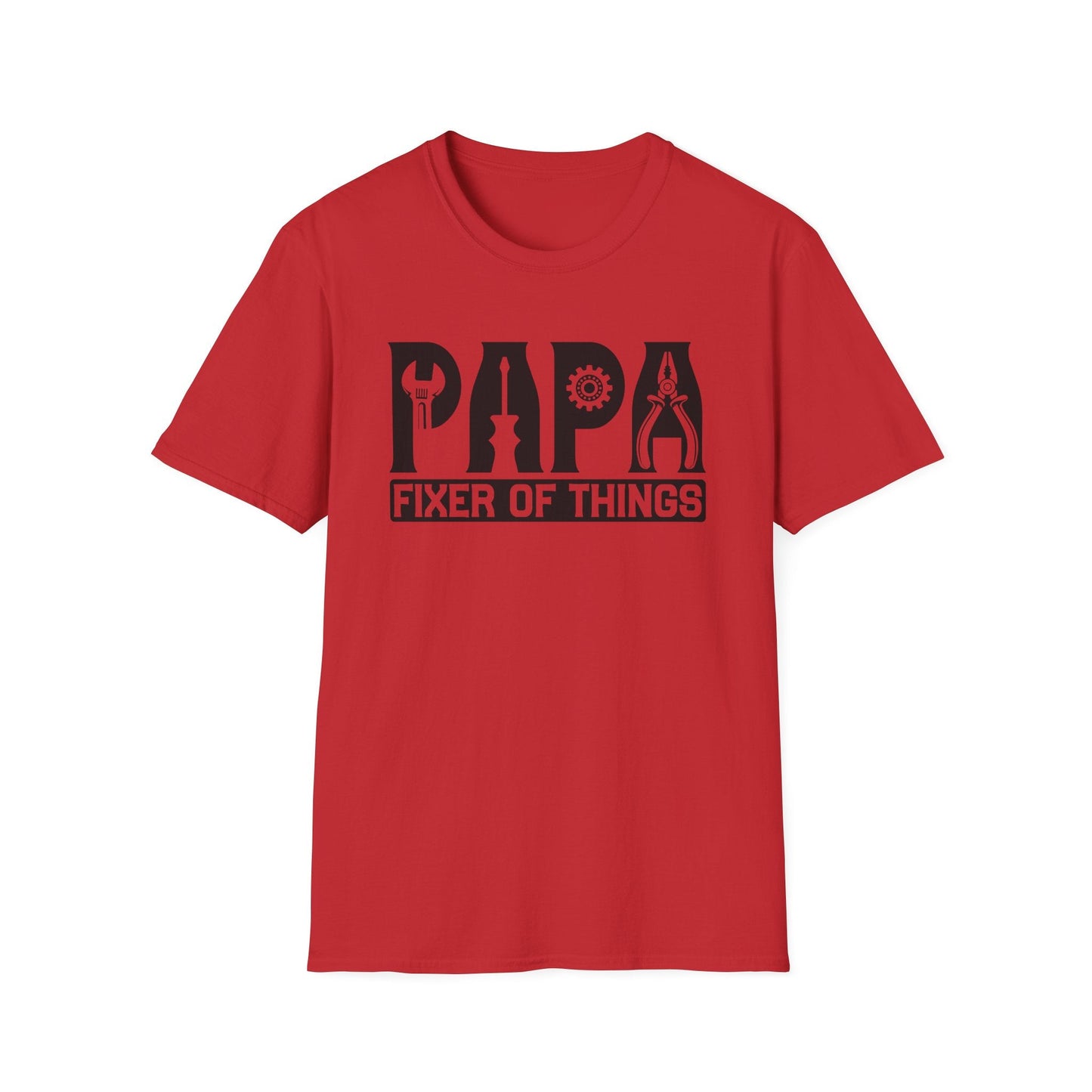 DIY Dad T-Shirt, Papa Fixer Of Things Tee, Father's Day Gift, Unisex Softstyle Shirt, Casual Gift for Dads, Handy Father's Day Tee - Shirt Happens Graphics