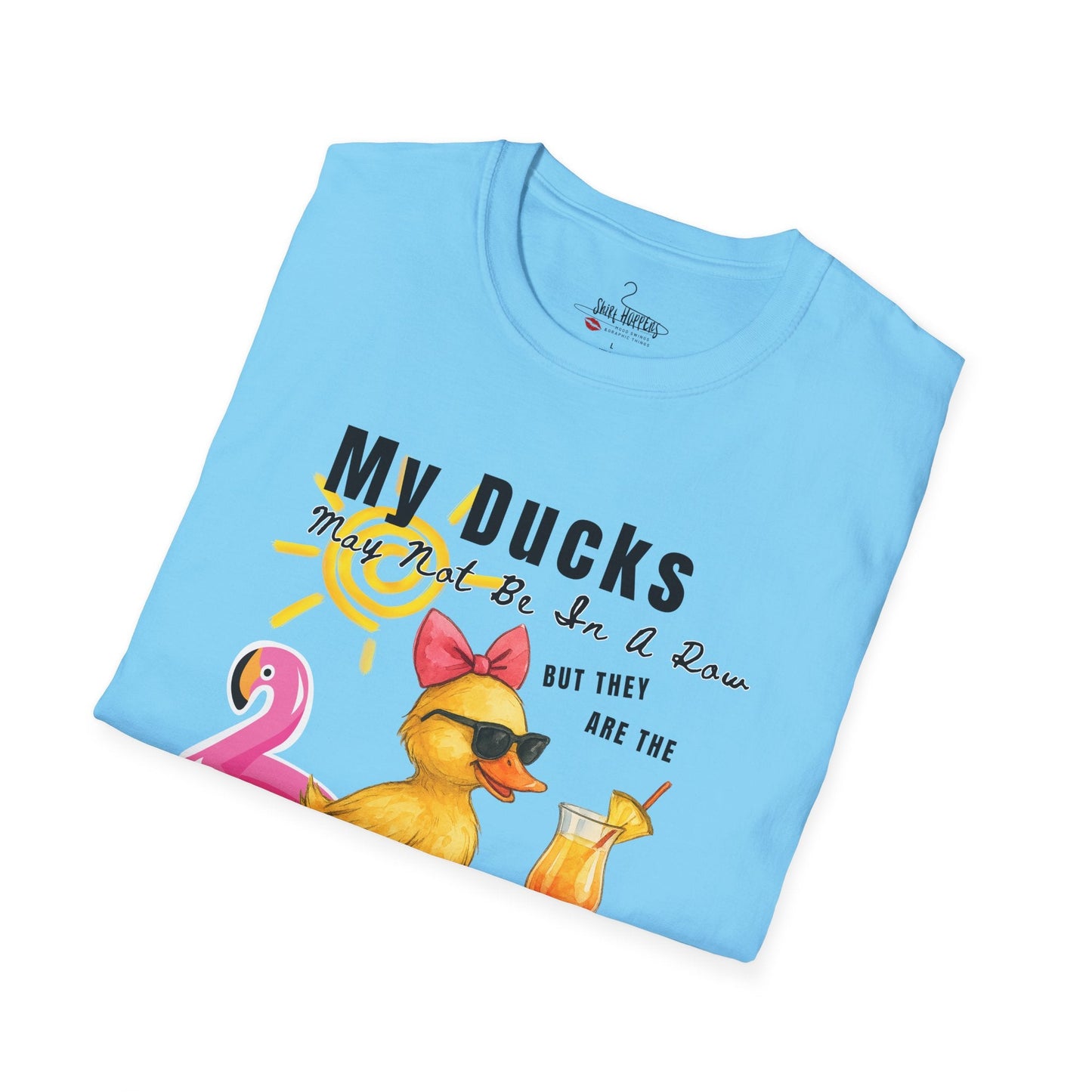 Duck - Life of The Party T-Shirt, Fun Summer Tee, Quirky Gift, Pool Party Shirt, Duck Lover Apparel - Shirt Happens Graphics