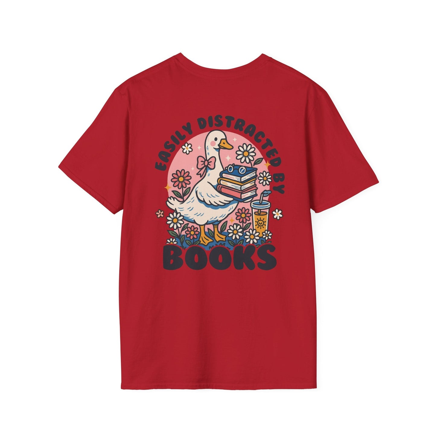 Easily Distracted by Books - T-Shirt - Shirt Happens Graphics