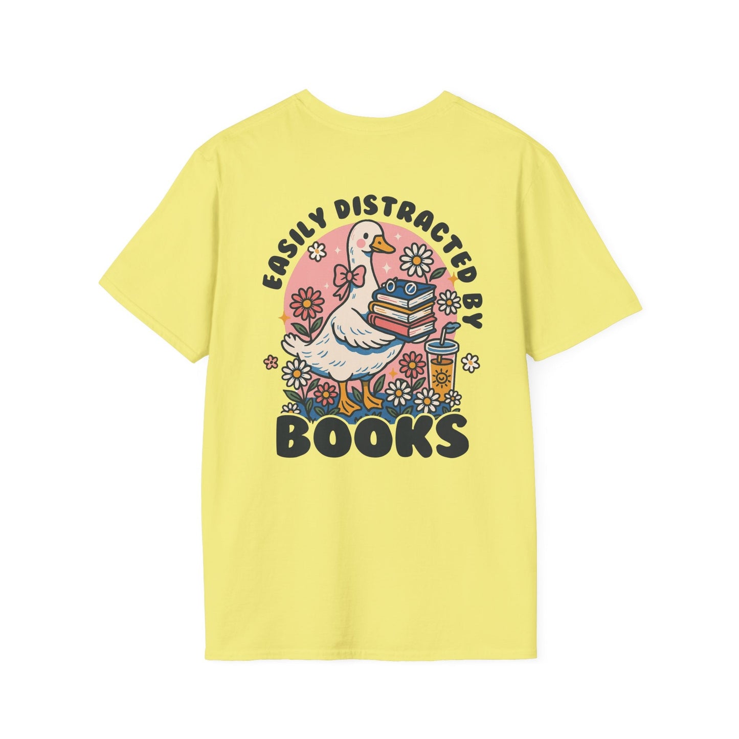 Easily Distracted by Books - T-Shirt - Shirt Happens Graphics