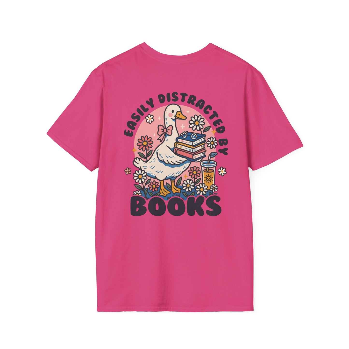 Easily Distracted by Books - T-Shirt - Shirt Happens Graphics