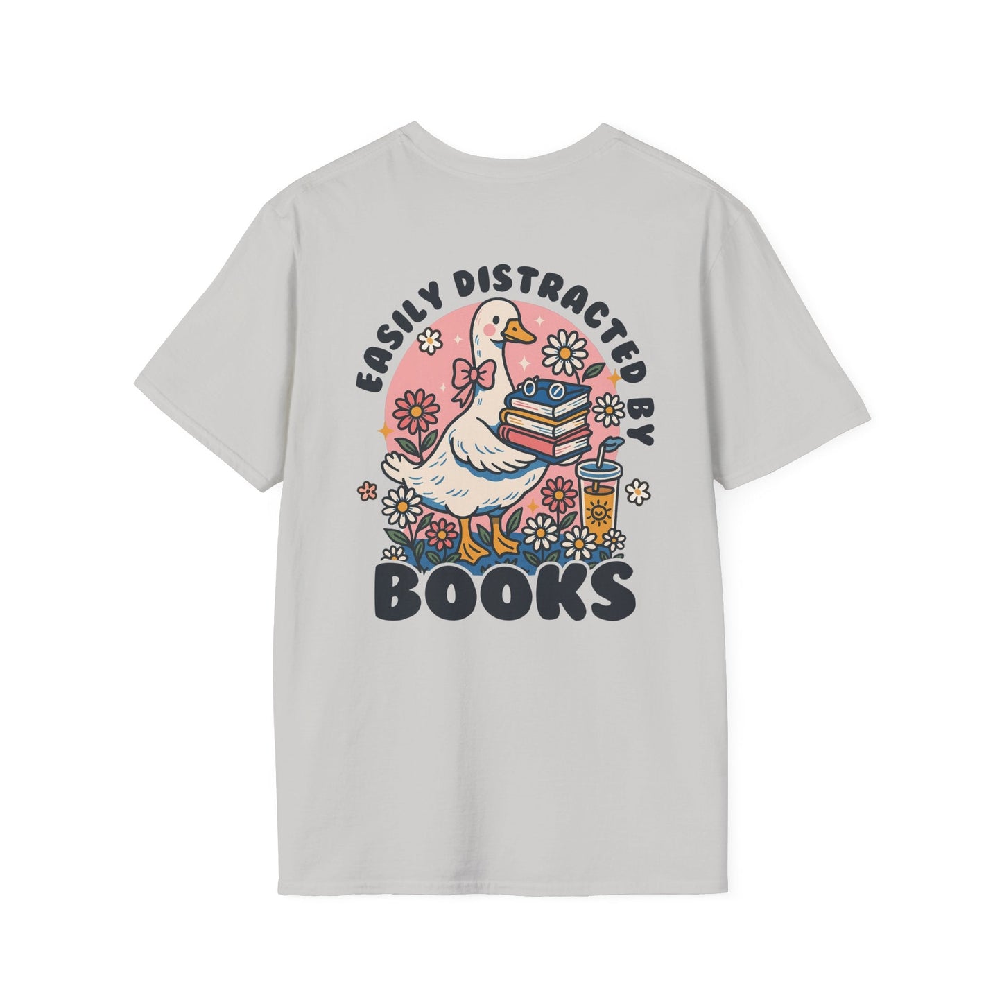 Easily Distracted by Books - T-Shirt - Shirt Happens Graphics