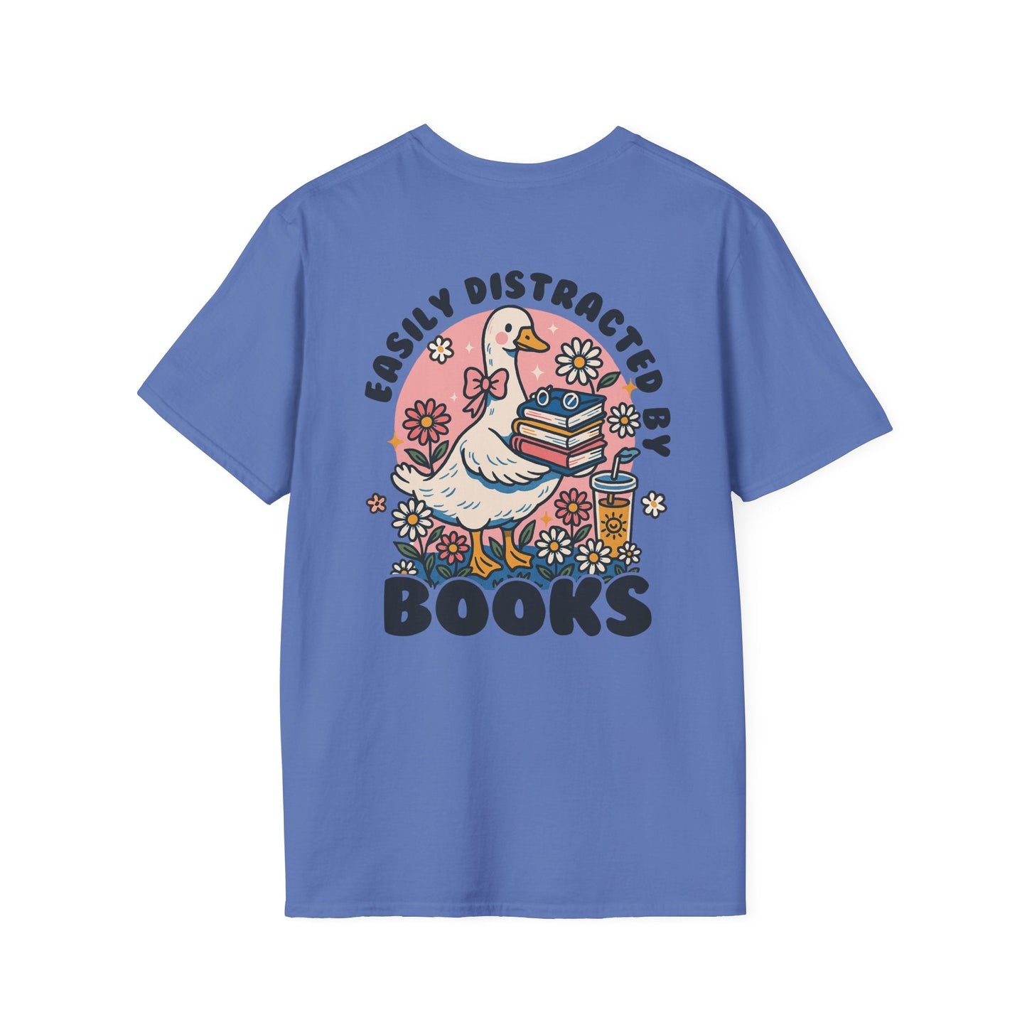 Easily Distracted by Books - T-Shirt - Shirt Happens Graphics