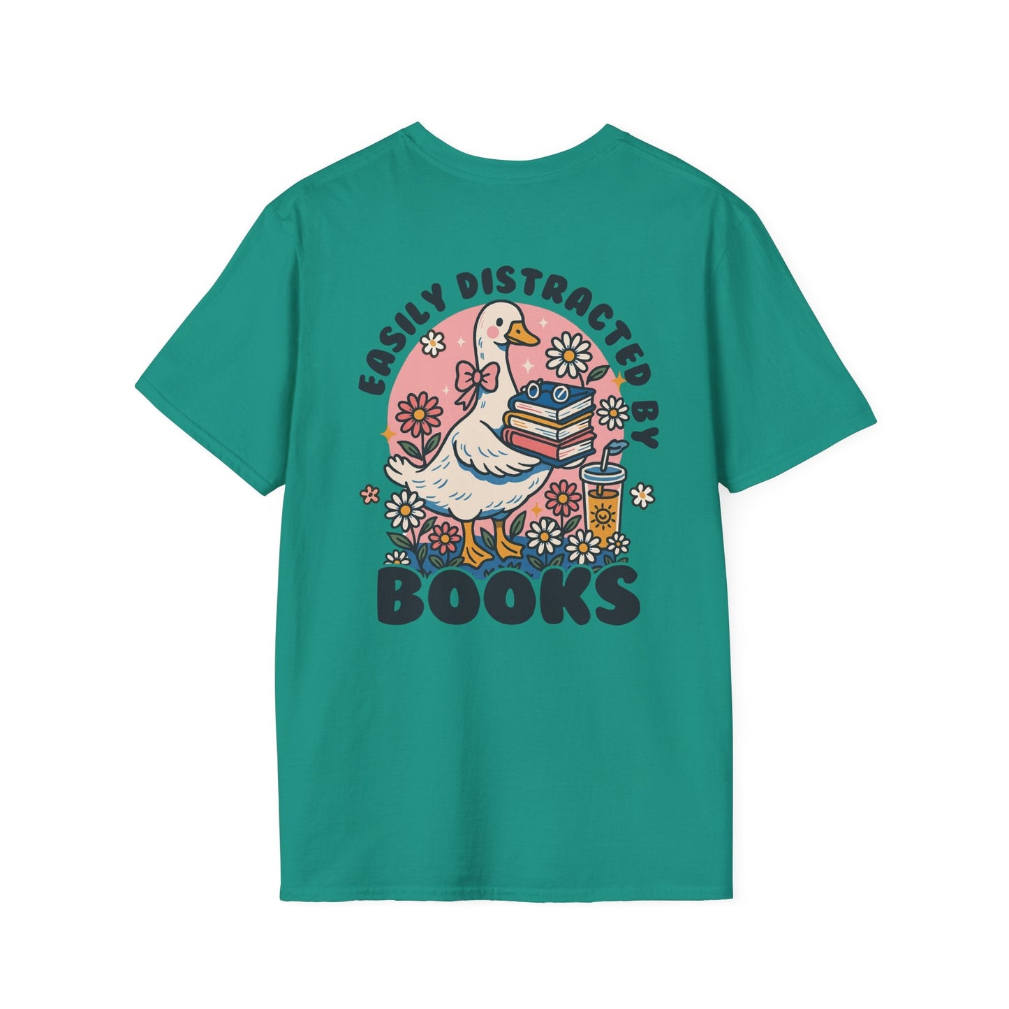 Easily Distracted by Books - T-Shirt - Shirt Happens Graphics