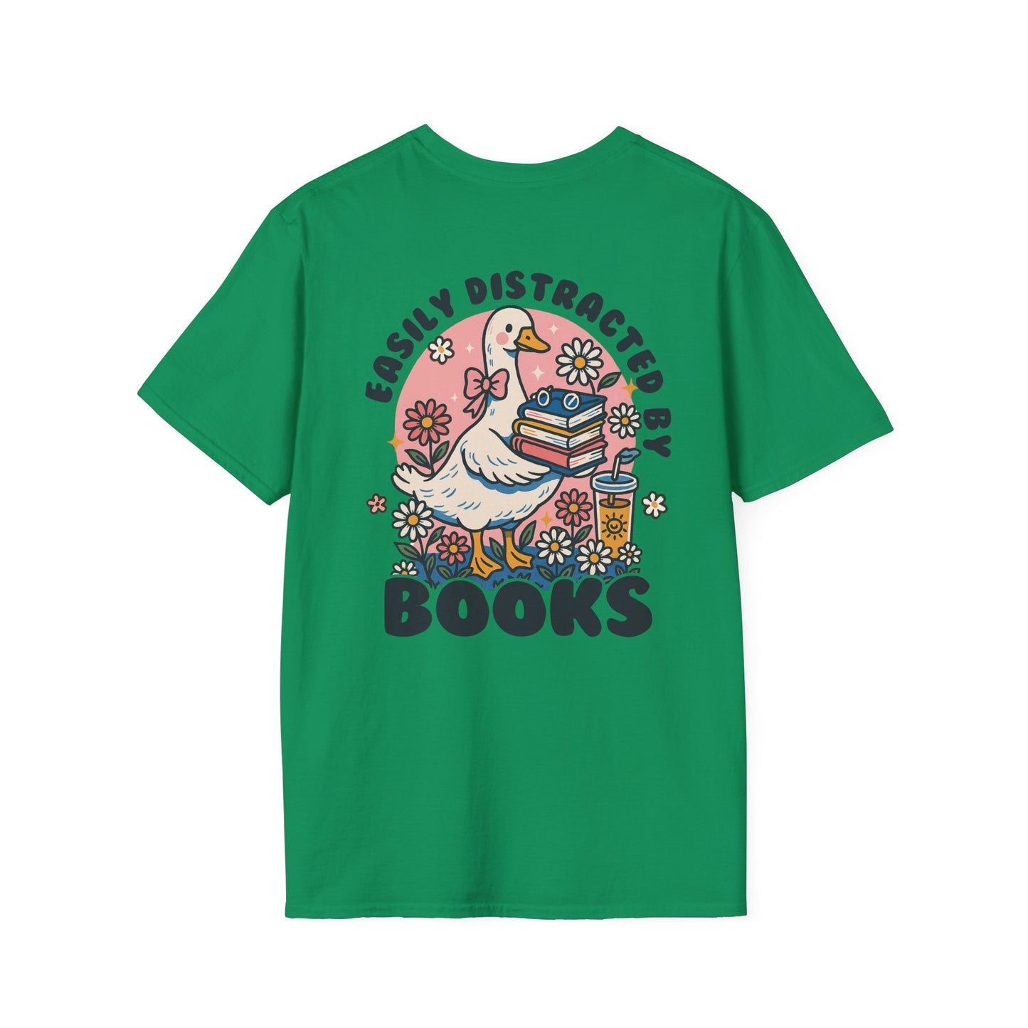 Easily Distracted by Books - T-Shirt - Shirt Happens Graphics