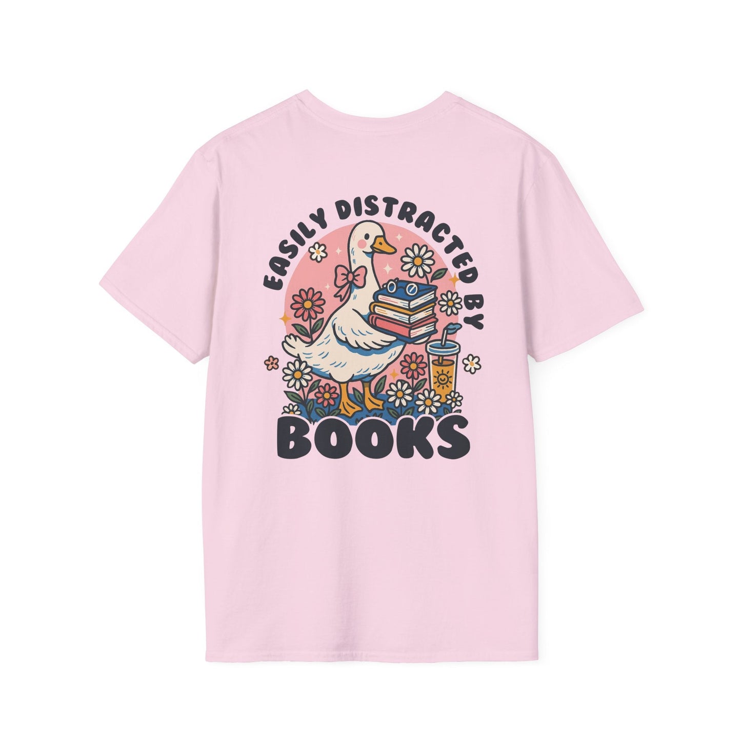 Easily Distracted by Books - T-Shirt - Shirt Happens Graphics