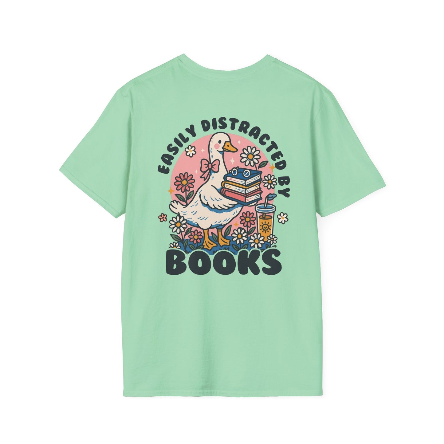 Easily Distracted by Books - T-Shirt - Shirt Happens Graphics