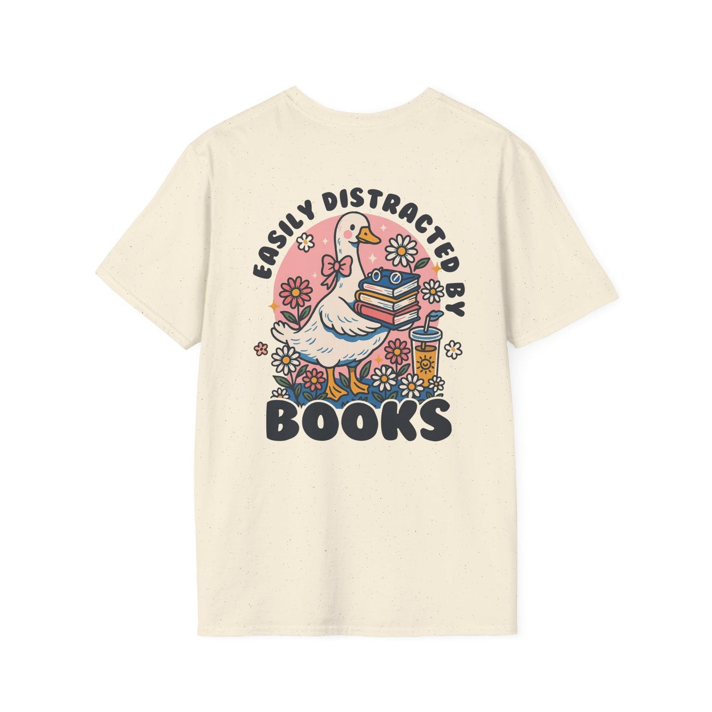 Easily Distracted by Books - T-Shirt - Shirt Happens Graphics
