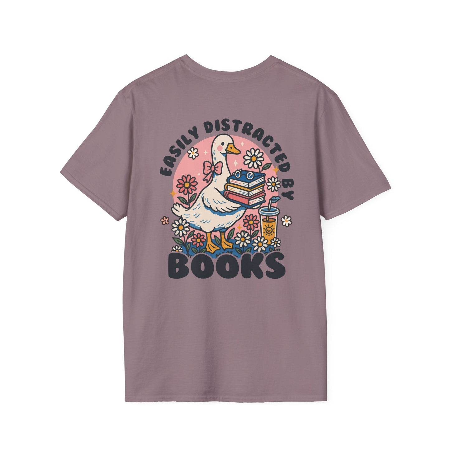 Easily Distracted by Books - T-Shirt - Shirt Happens Graphics