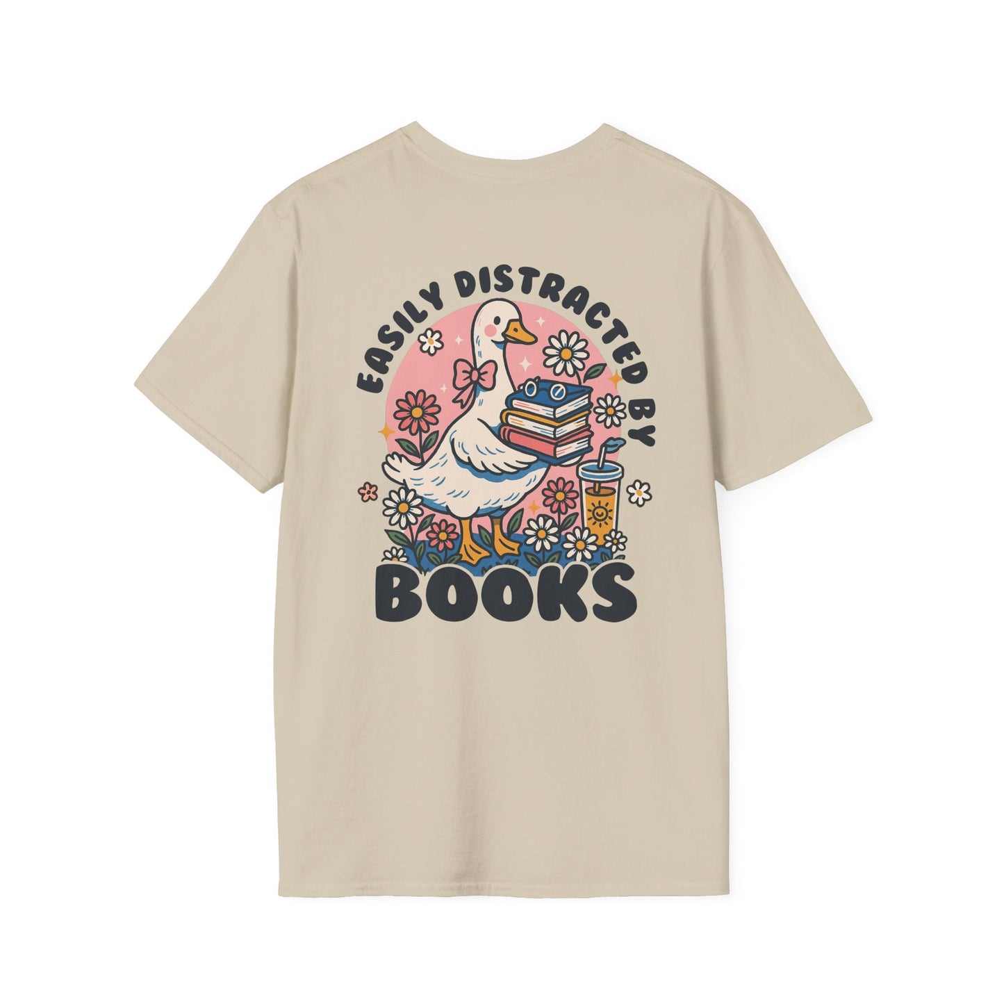 Easily Distracted by Books - T-Shirt - Shirt Happens Graphics