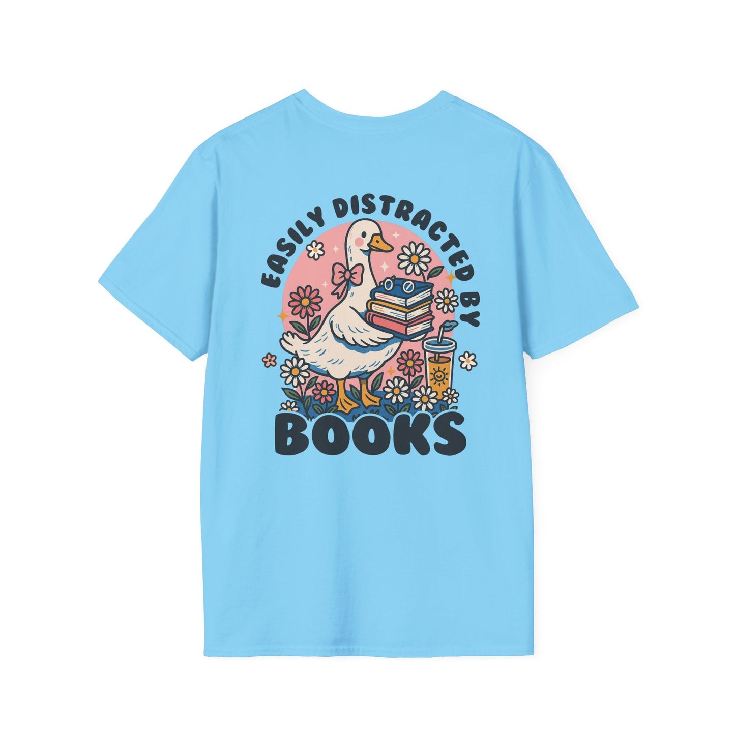 Easily Distracted by Books - T-Shirt - Shirt Happens Graphics