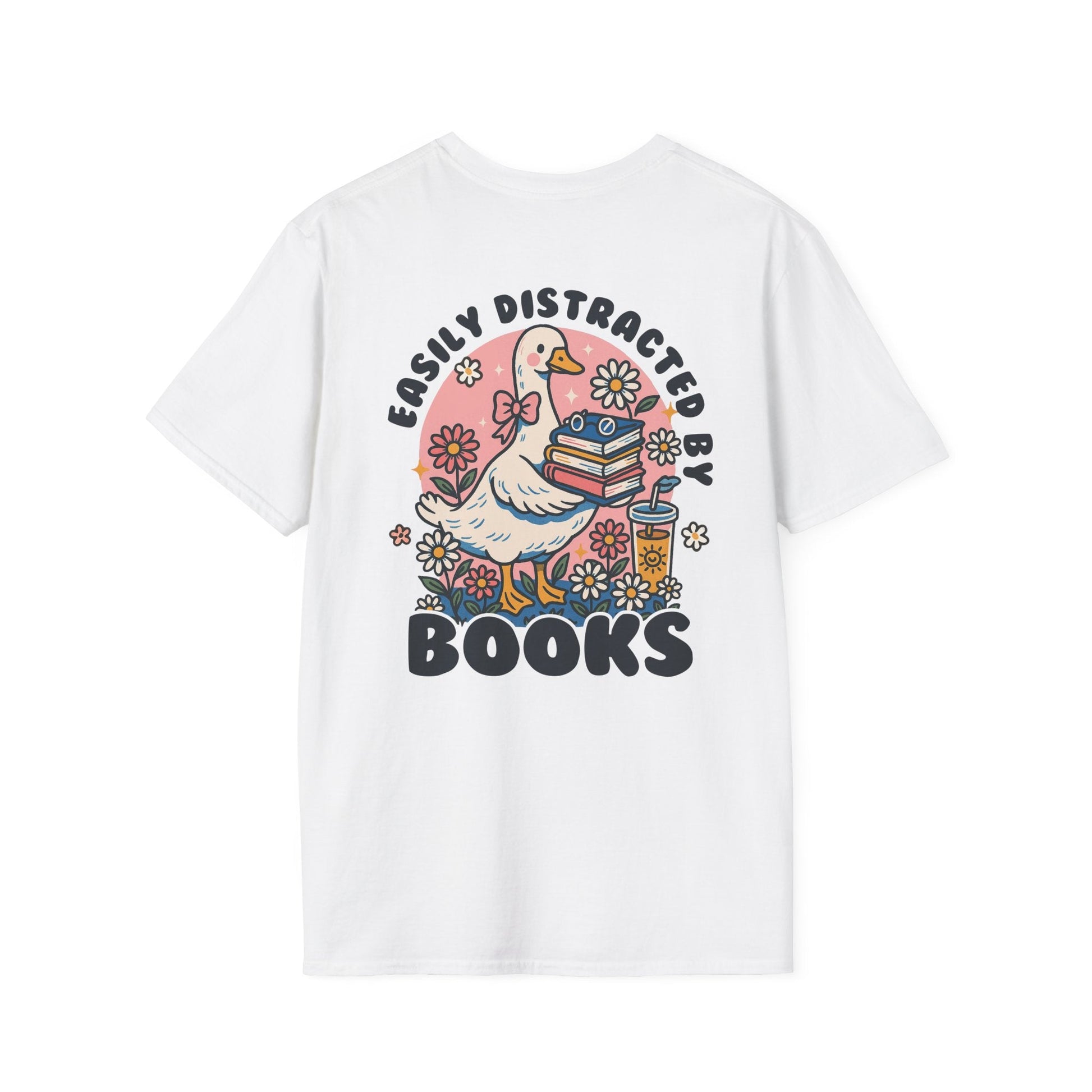 Easily Distracted by Books - T-Shirt - Shirt Happens Graphics