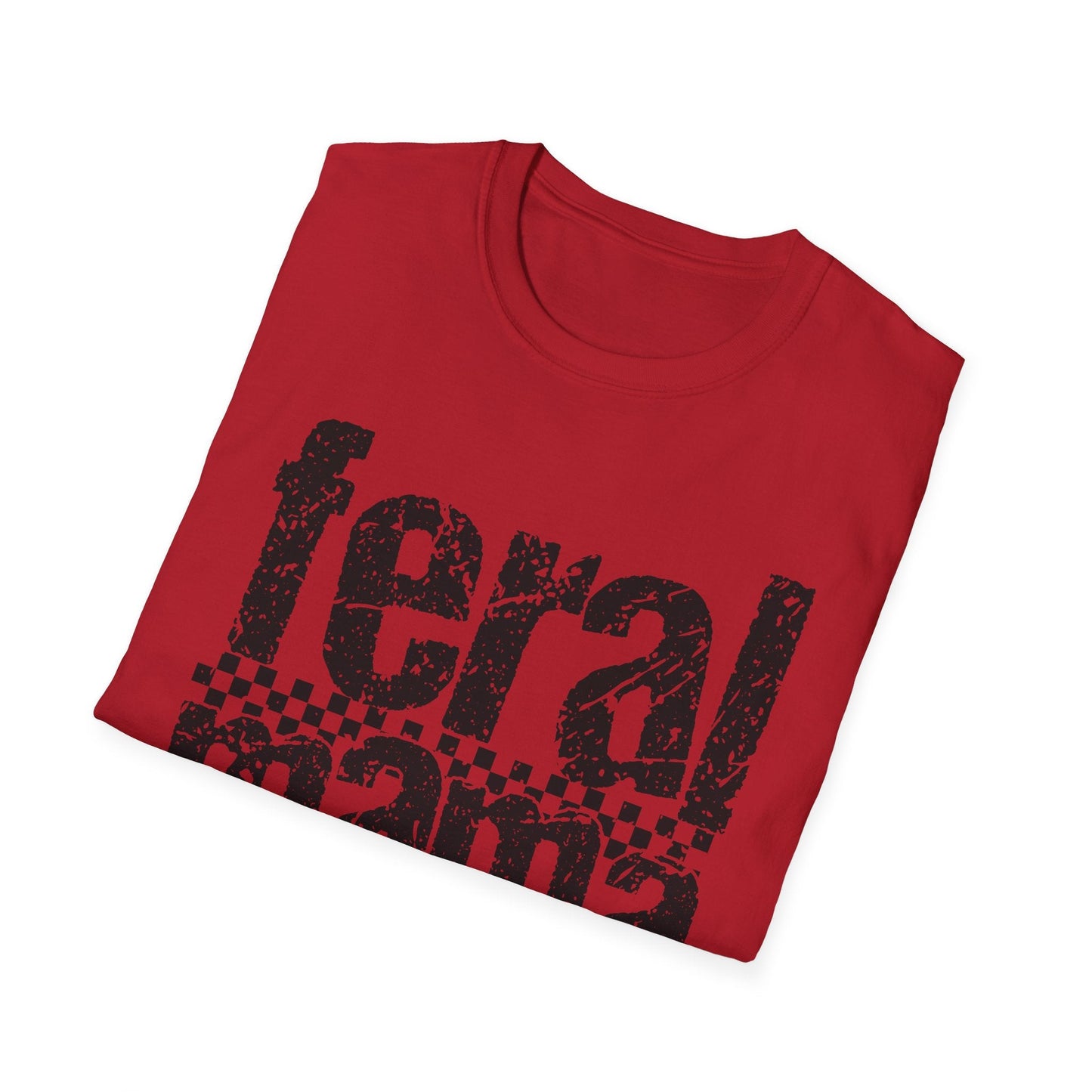 Feral Mama Unisex Softstyle T-Shirt, Funny Gift for Moms, Casual Wear, Graphic Tee, Mother's Day Present, Everyday Comfort - Shirt Happens Graphics