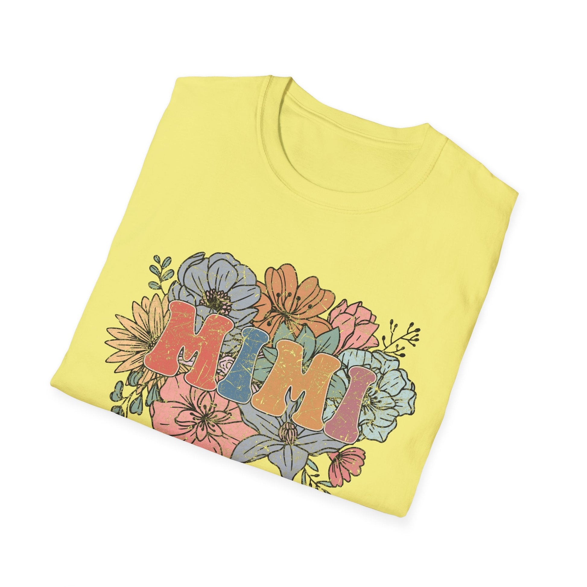 Floral 'Mimi' Unisex T-Shirt - Perfect Gift for Moms, Mother's Day, Family Gatherings, Casual Wear, Spring Fashion - Shirt Happens Graphics
