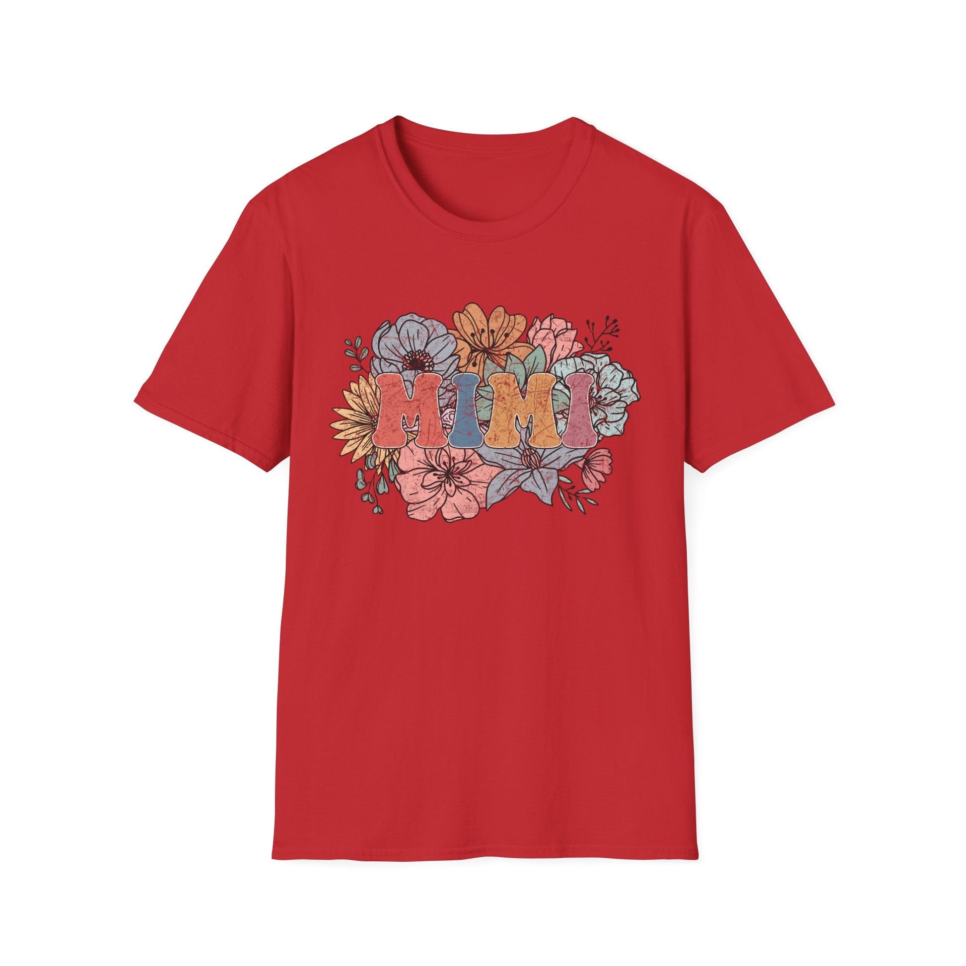 Floral 'Mimi' Unisex T-Shirt - Perfect Gift for Moms, Mother's Day, Family Gatherings, Casual Wear, Spring Fashion - Shirt Happens Graphics