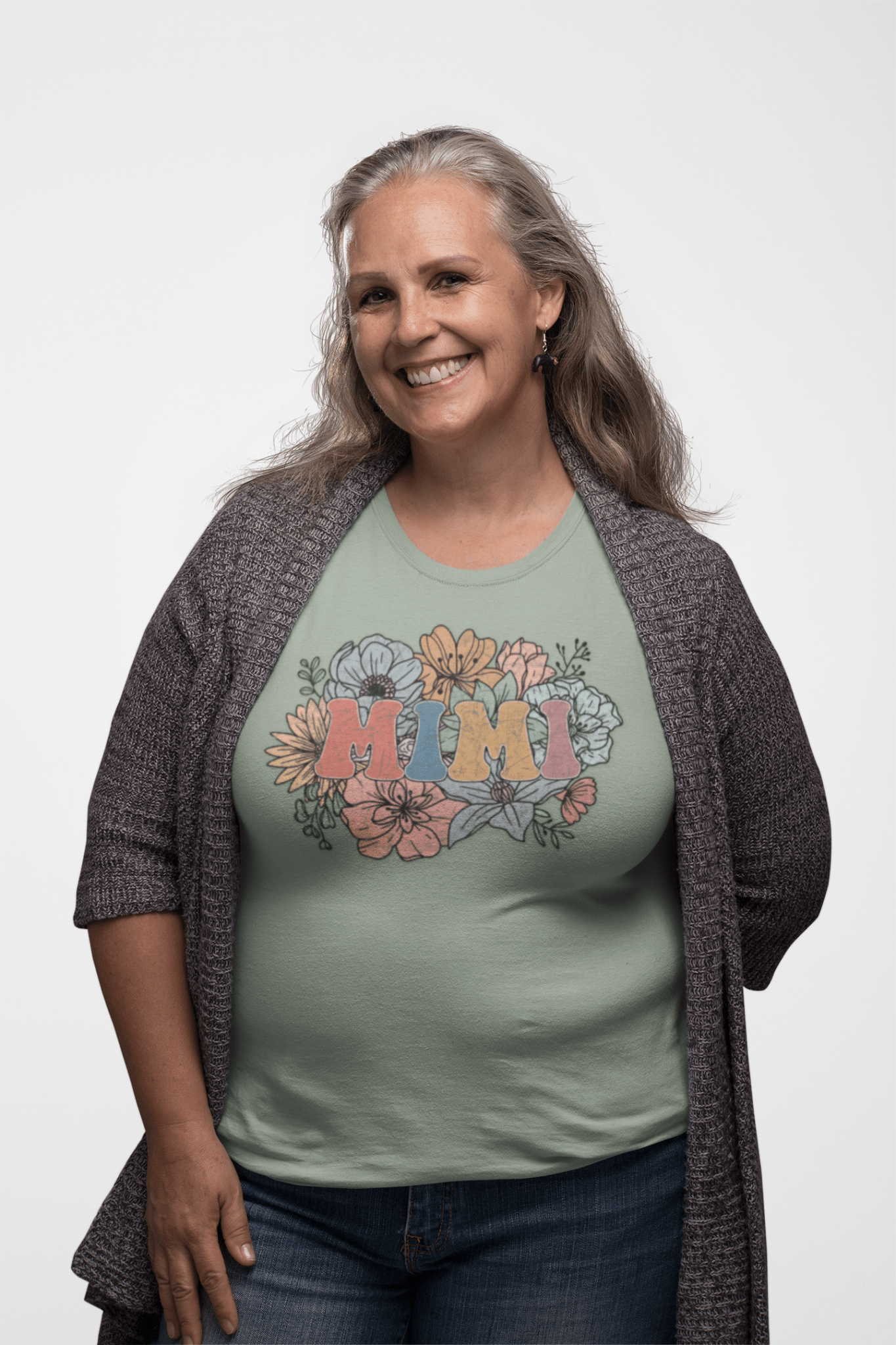 Floral 'Mimi' Unisex T-Shirt - Perfect Gift for Moms, Mother's Day, Family Gatherings, Casual Wear, Spring Fashion - Shirt Happens Graphics
