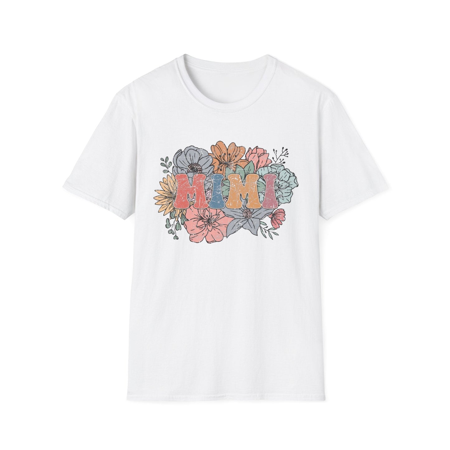 Floral 'Mimi' Unisex T-Shirt - Perfect Gift for Moms, Mother's Day, Family Gatherings, Casual Wear, Spring Fashion - Shirt Happens Graphics