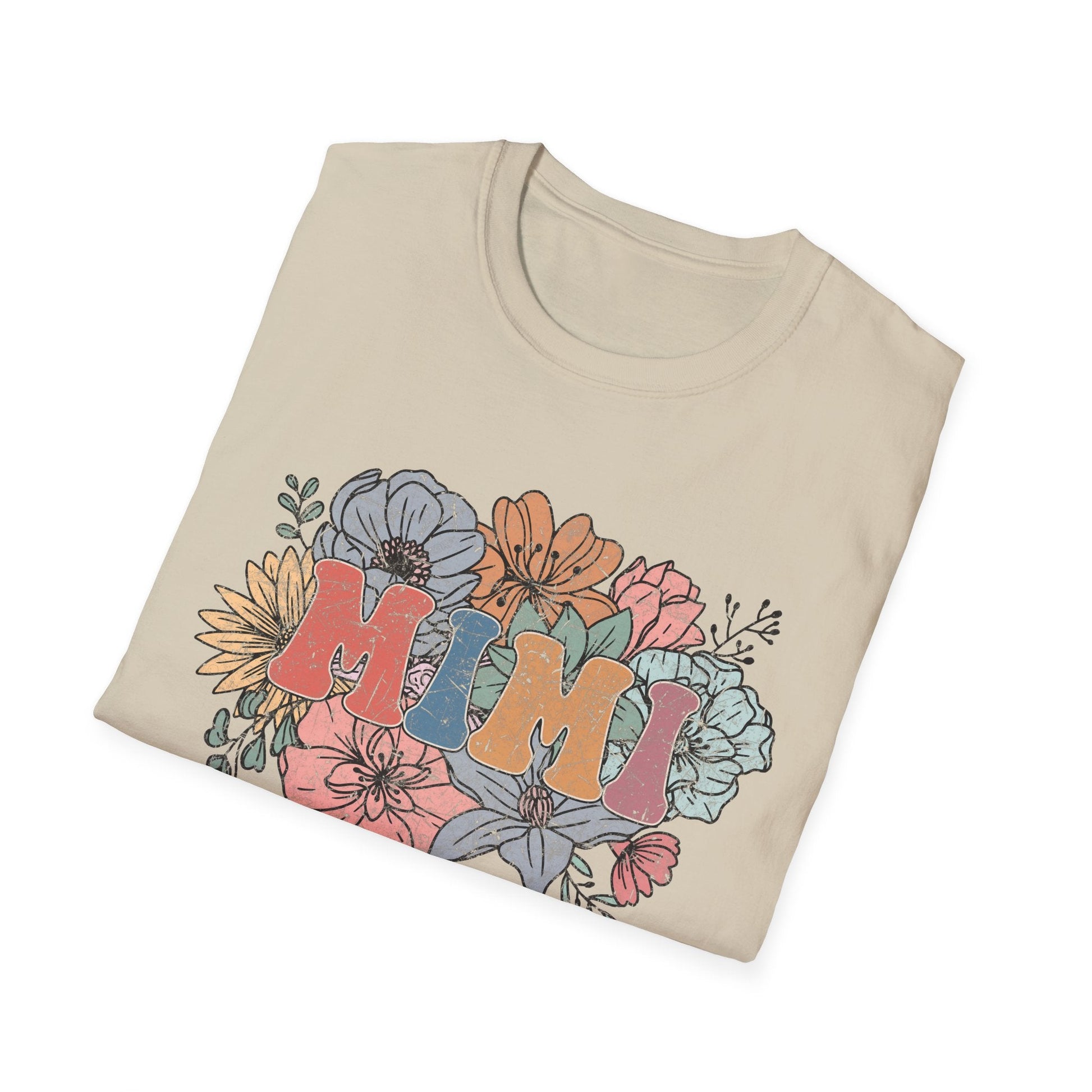 Floral 'Mimi' Unisex T-Shirt - Perfect Gift for Moms, Mother's Day, Family Gatherings, Casual Wear, Spring Fashion - Shirt Happens Graphics