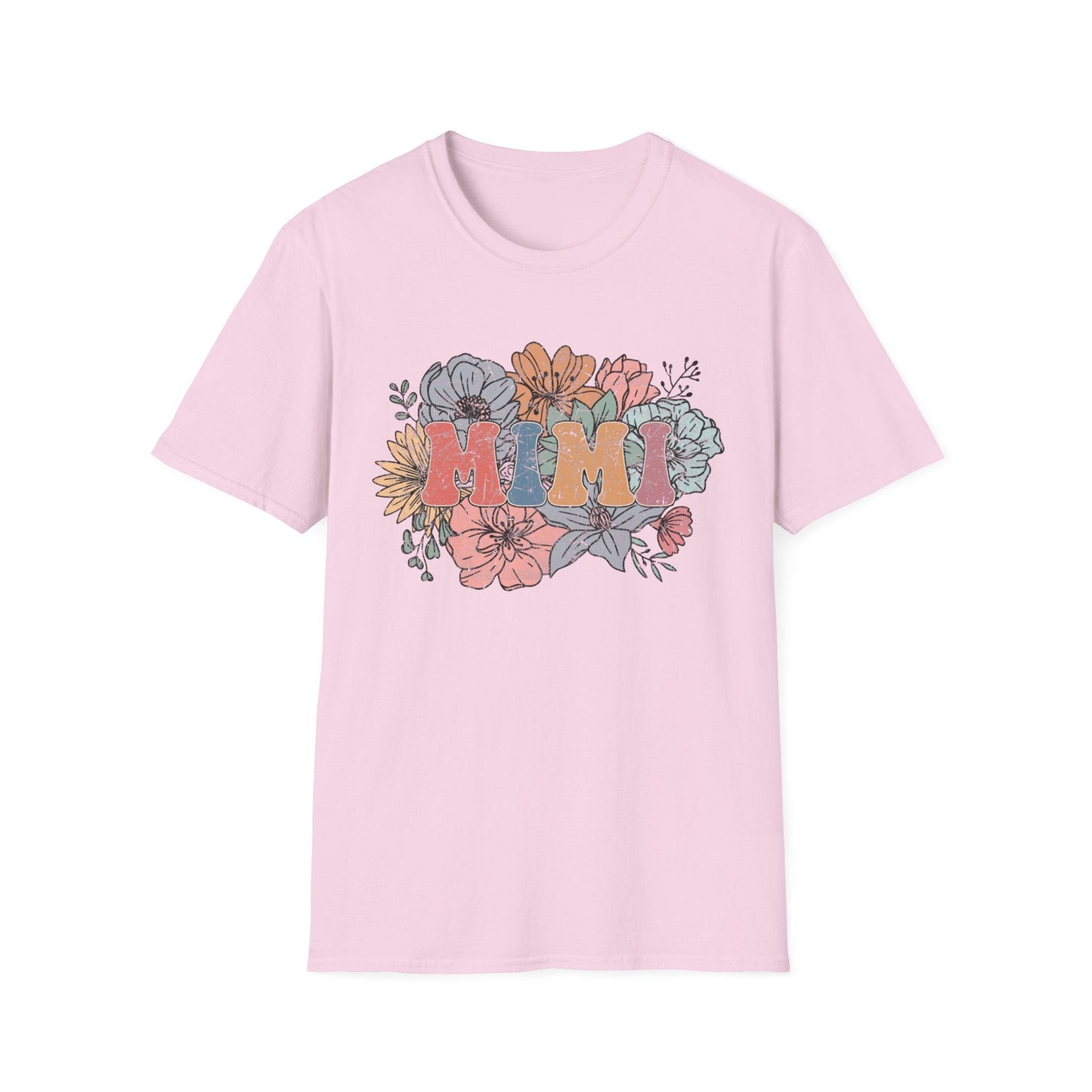 Floral 'Mimi' Unisex T-Shirt - Perfect Gift for Moms, Mother's Day, Family Gatherings, Casual Wear, Spring Fashion - Shirt Happens Graphics