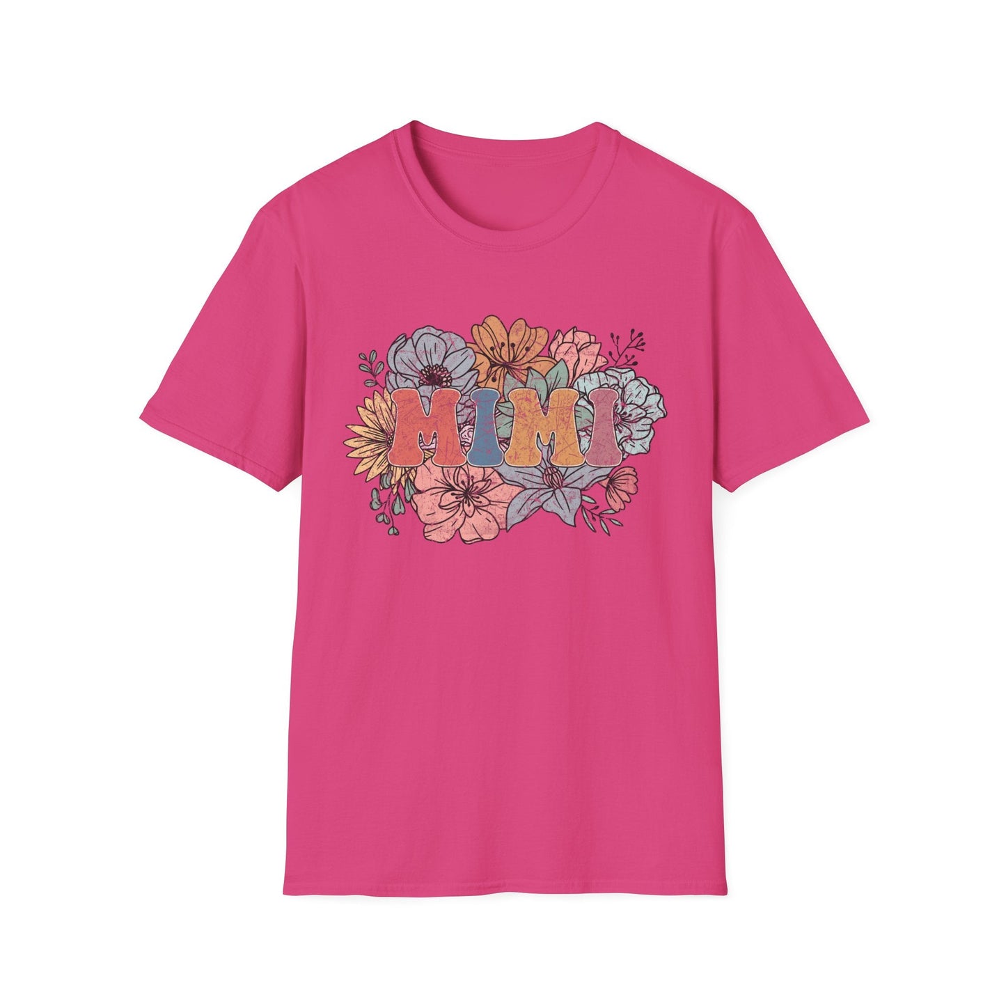 Floral 'Mimi' Unisex T-Shirt - Perfect Gift for Moms, Mother's Day, Family Gatherings, Casual Wear, Spring Fashion - Shirt Happens Graphics