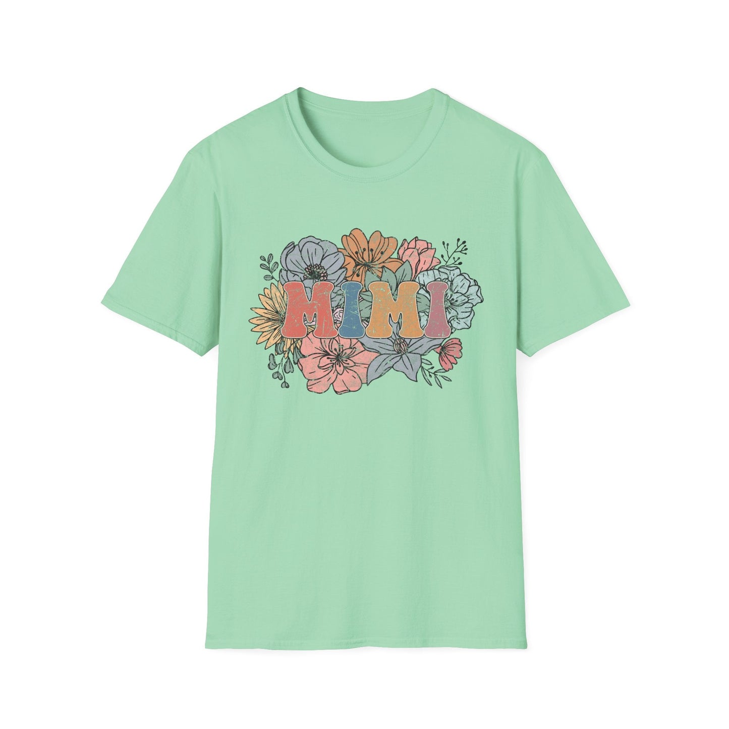 Floral 'Mimi' Unisex T-Shirt - Perfect Gift for Moms, Mother's Day, Family Gatherings, Casual Wear, Spring Fashion - Shirt Happens Graphics