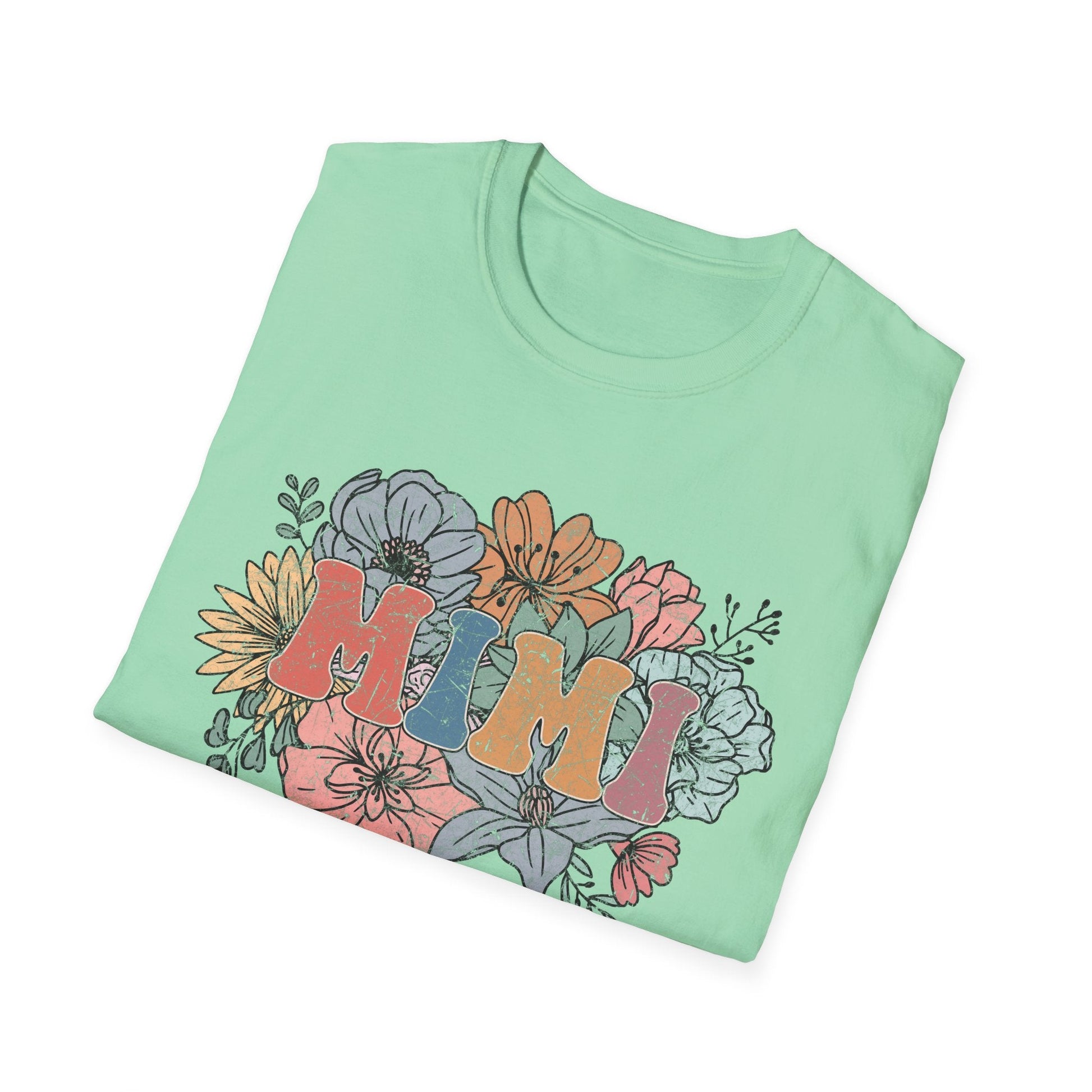 Floral 'Mimi' Unisex T-Shirt - Perfect Gift for Moms, Mother's Day, Family Gatherings, Casual Wear, Spring Fashion - Shirt Happens Graphics