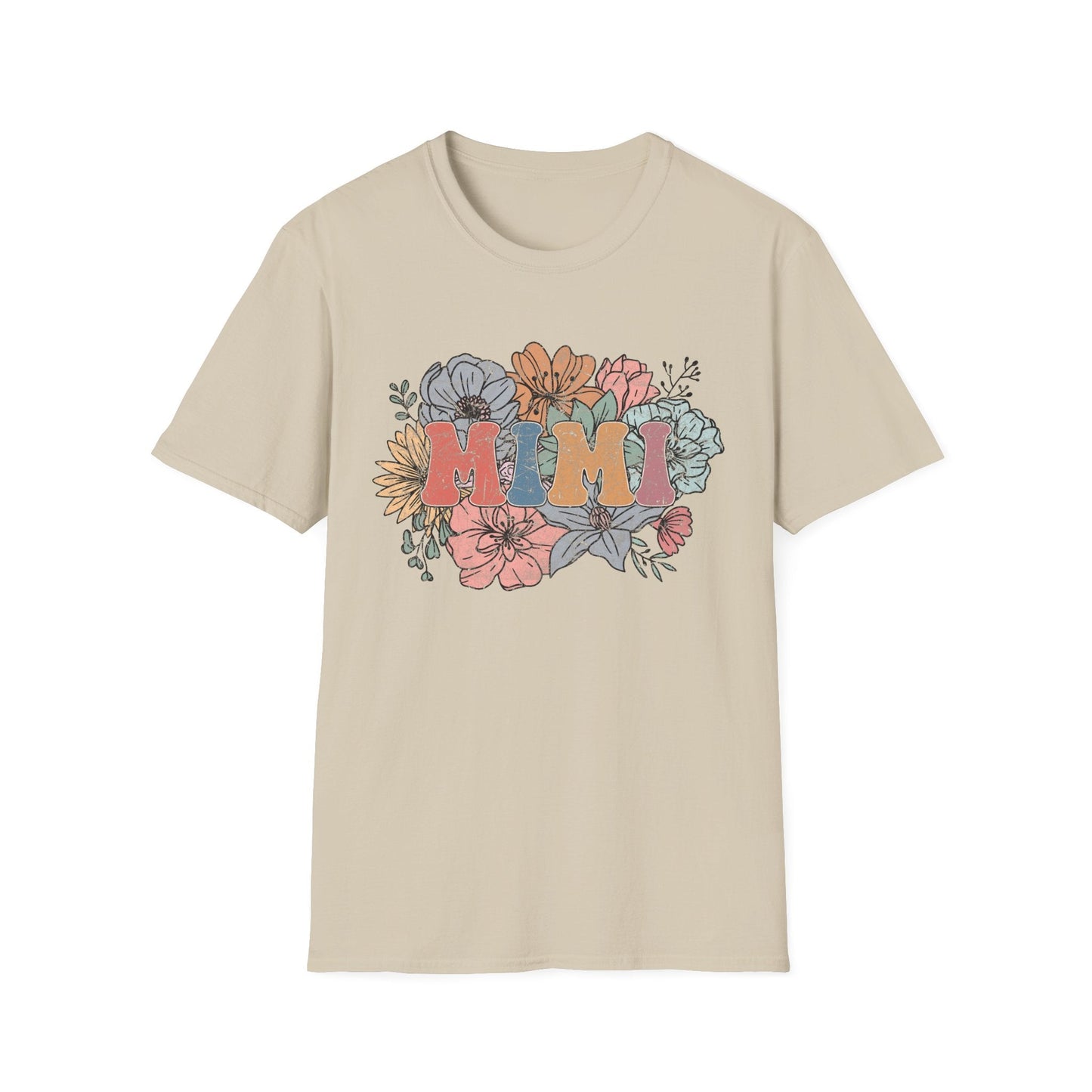 Floral 'Mimi' Unisex T-Shirt - Perfect Gift for Moms, Mother's Day, Family Gatherings, Casual Wear, Spring Fashion - Shirt Happens Graphics