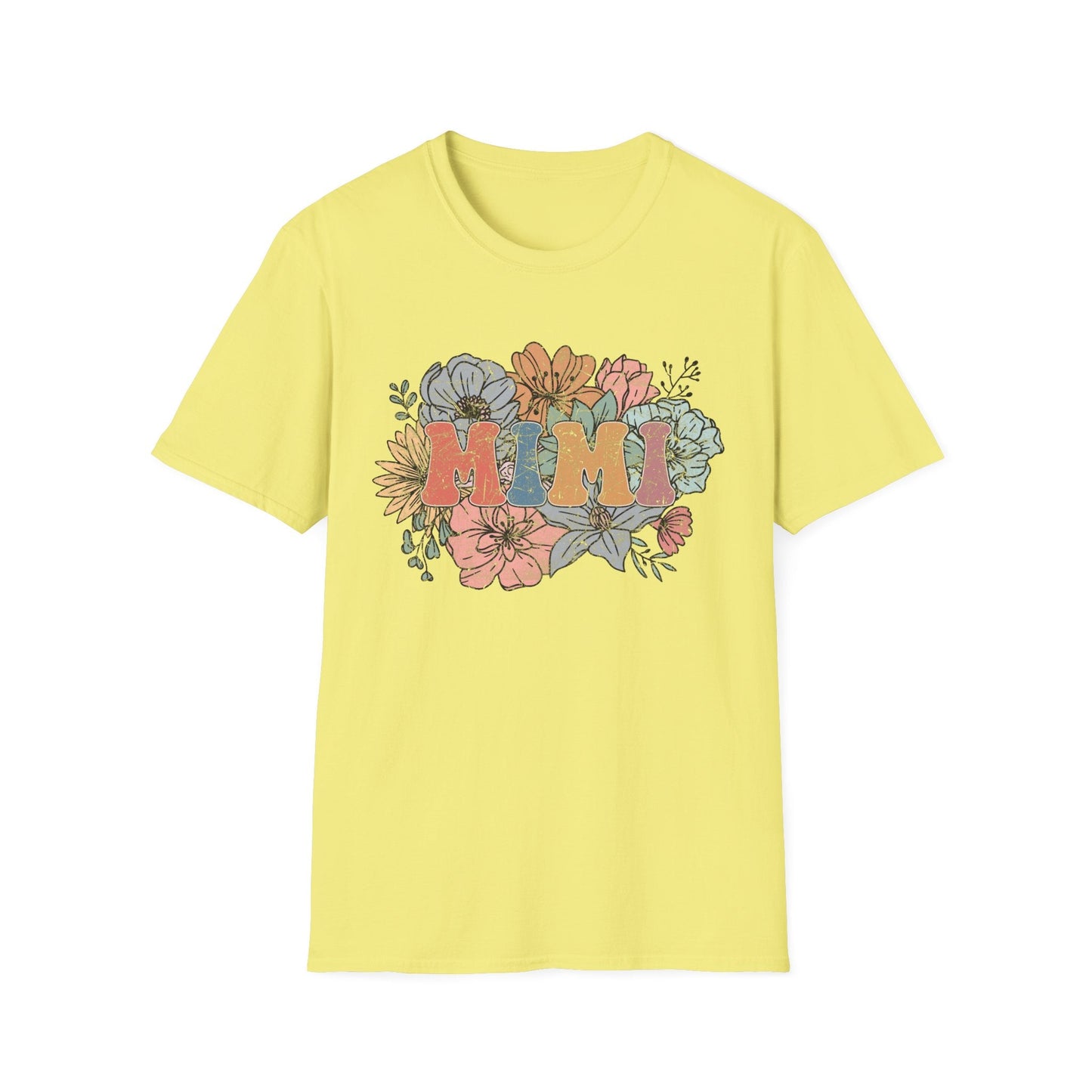 Floral 'Mimi' Unisex T-Shirt - Perfect Gift for Moms, Mother's Day, Family Gatherings, Casual Wear, Spring Fashion - Shirt Happens Graphics