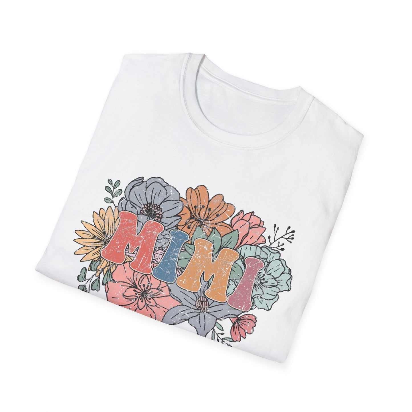 Floral 'Mimi' Unisex T-Shirt - Perfect Gift for Moms, Mother's Day, Family Gatherings, Casual Wear, Spring Fashion - Shirt Happens Graphics