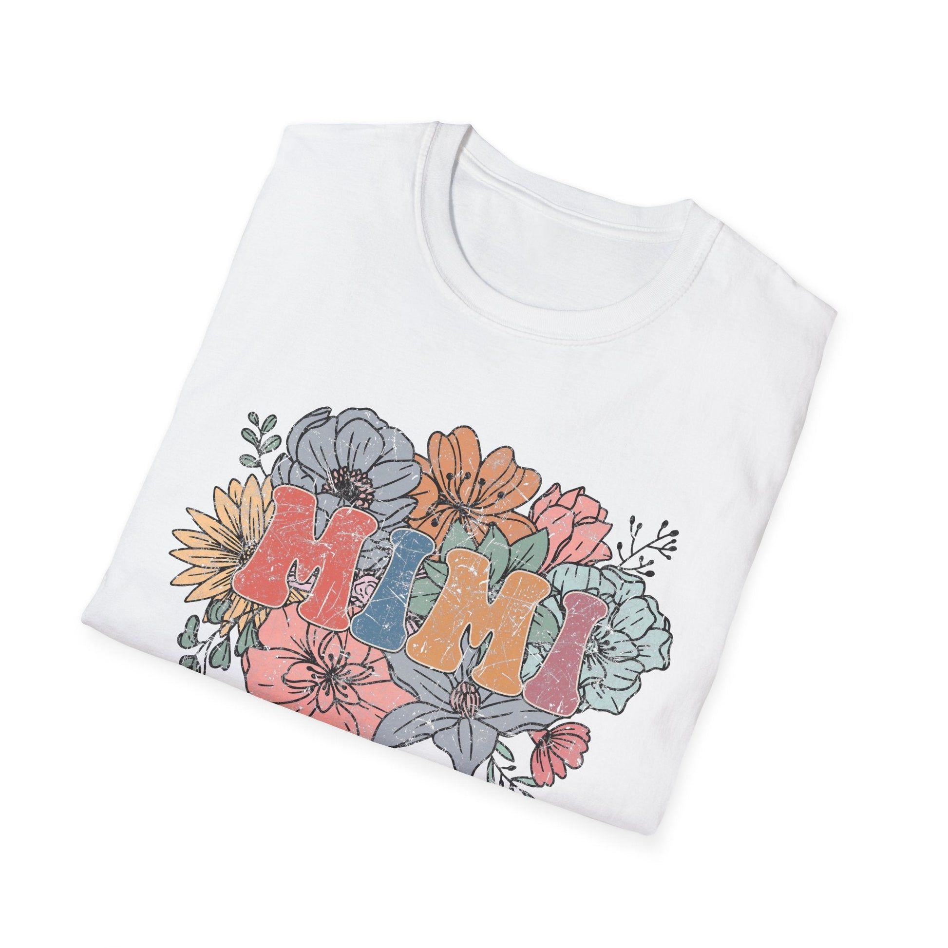 Floral 'Mimi' Unisex T-Shirt - Perfect Gift for Moms, Mother's Day, Family Gatherings, Casual Wear, Spring Fashion - Shirt Happens Graphics