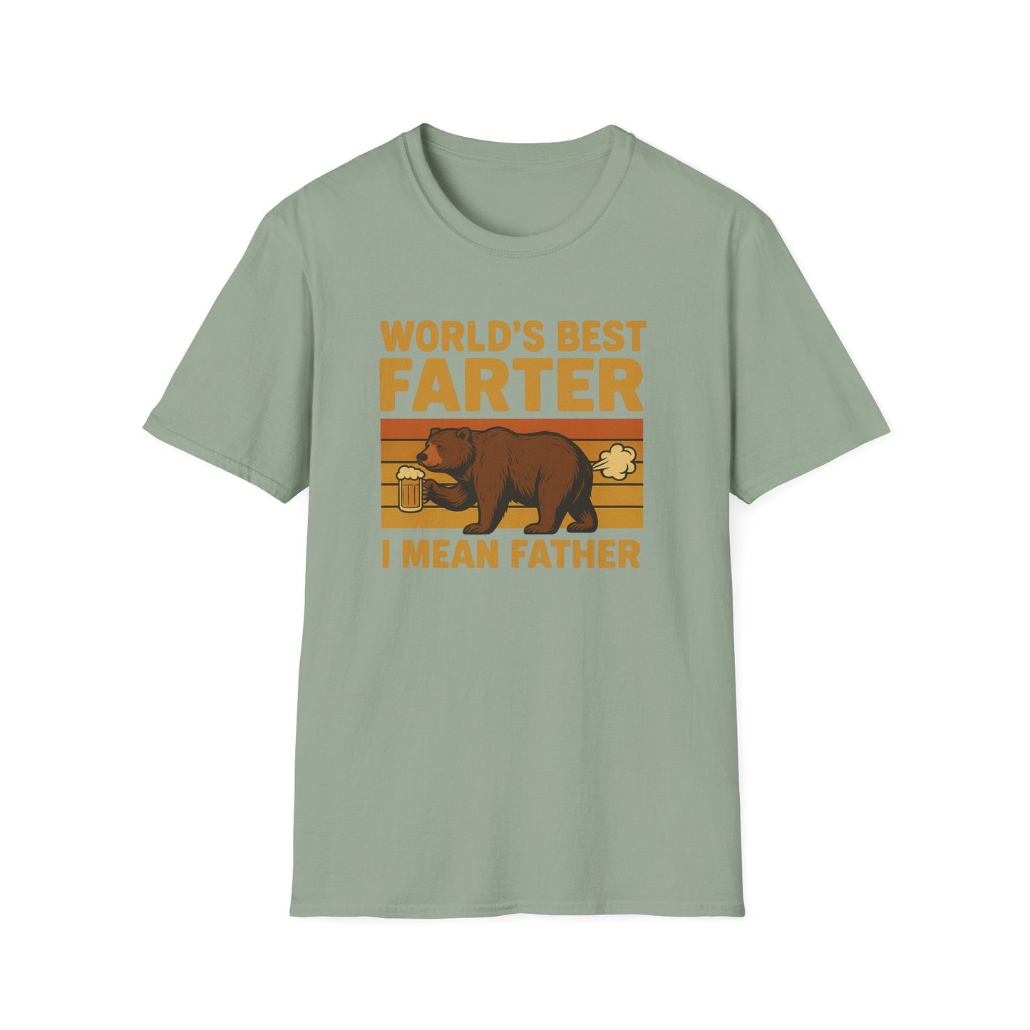 Funny Fathers Day T-Shirt, World's Best Farter Shirt, Dad Humor Tee, Unisex Gift for Dad, Comfy Father's Day Apparel - Shirt Happens Graphics