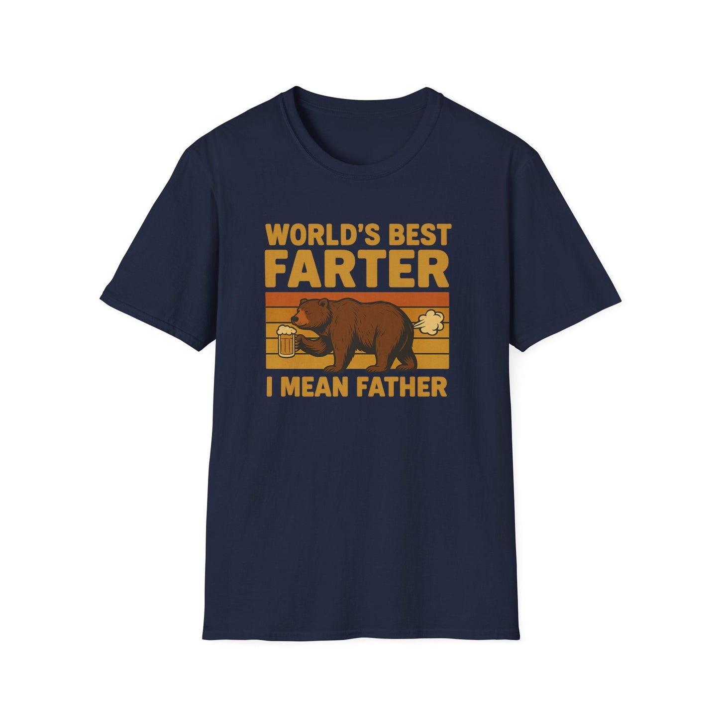 Funny Fathers Day T-Shirt, World's Best Farter Shirt, Dad Humor Tee, Unisex Gift for Dad, Comfy Father's Day Apparel - Shirt Happens Graphics