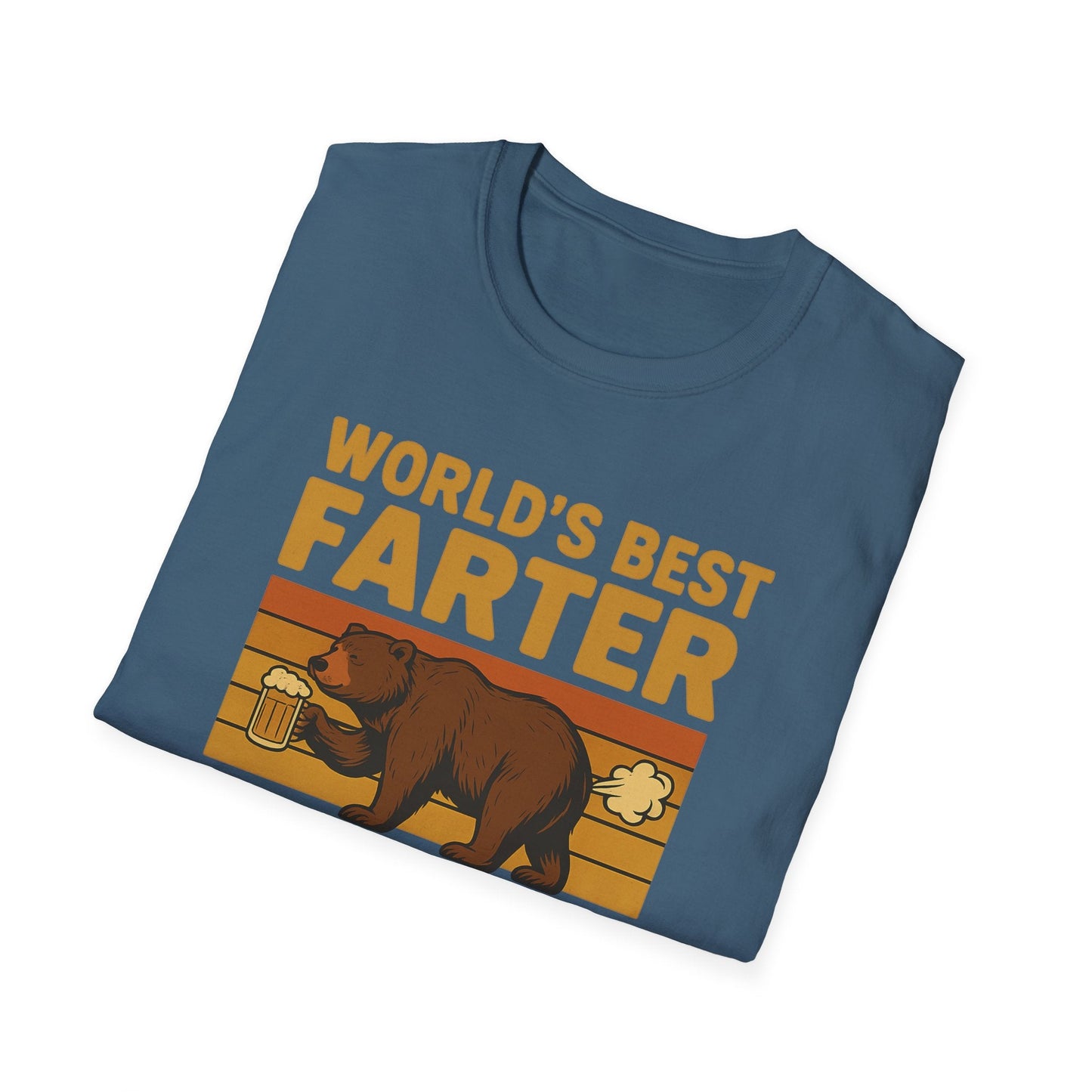 Funny Fathers Day T-Shirt, World's Best Farter Shirt, Dad Humor Tee, Unisex Gift for Dad, Comfy Father's Day Apparel - Shirt Happens Graphics