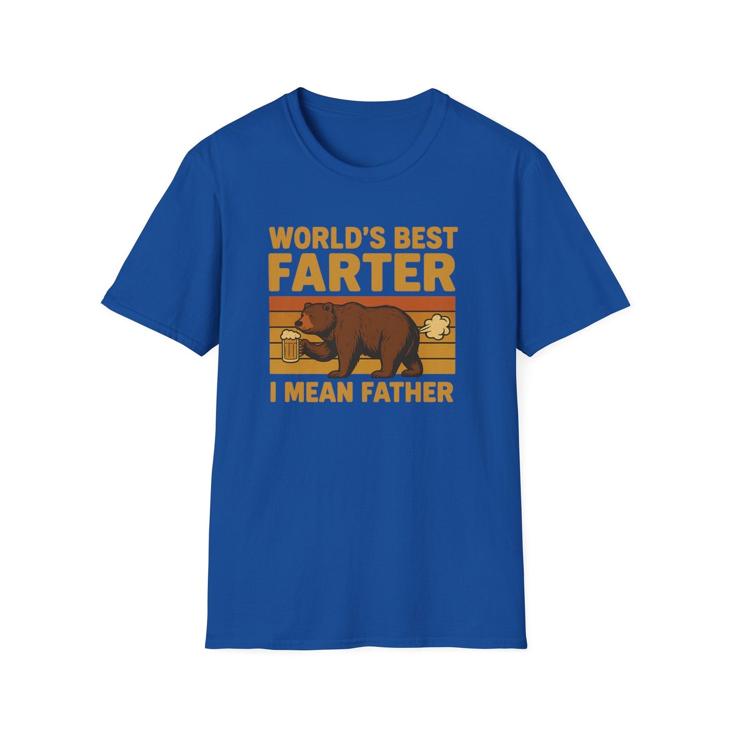 Funny Fathers Day T-Shirt, World's Best Farter Shirt, Dad Humor Tee, Unisex Gift for Dad, Comfy Father's Day Apparel - Shirt Happens Graphics