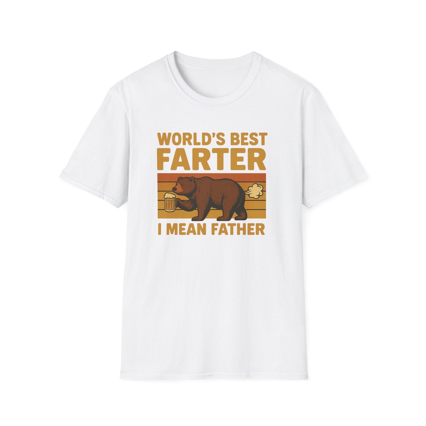 Funny Fathers Day T-Shirt, World's Best Farter Shirt, Dad Humor Tee, Unisex Gift for Dad, Comfy Father's Day Apparel - Shirt Happens Graphics