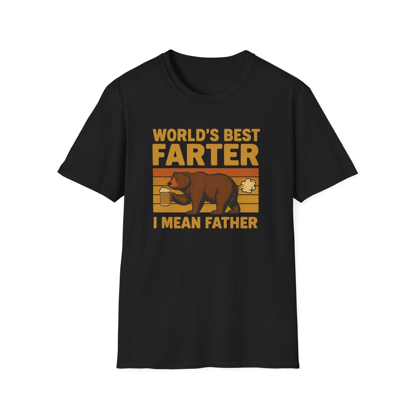Funny Fathers Day T-Shirt, World's Best Farter Shirt, Dad Humor Tee, Unisex Gift for Dad, Comfy Father's Day Apparel - Shirt Happens Graphics