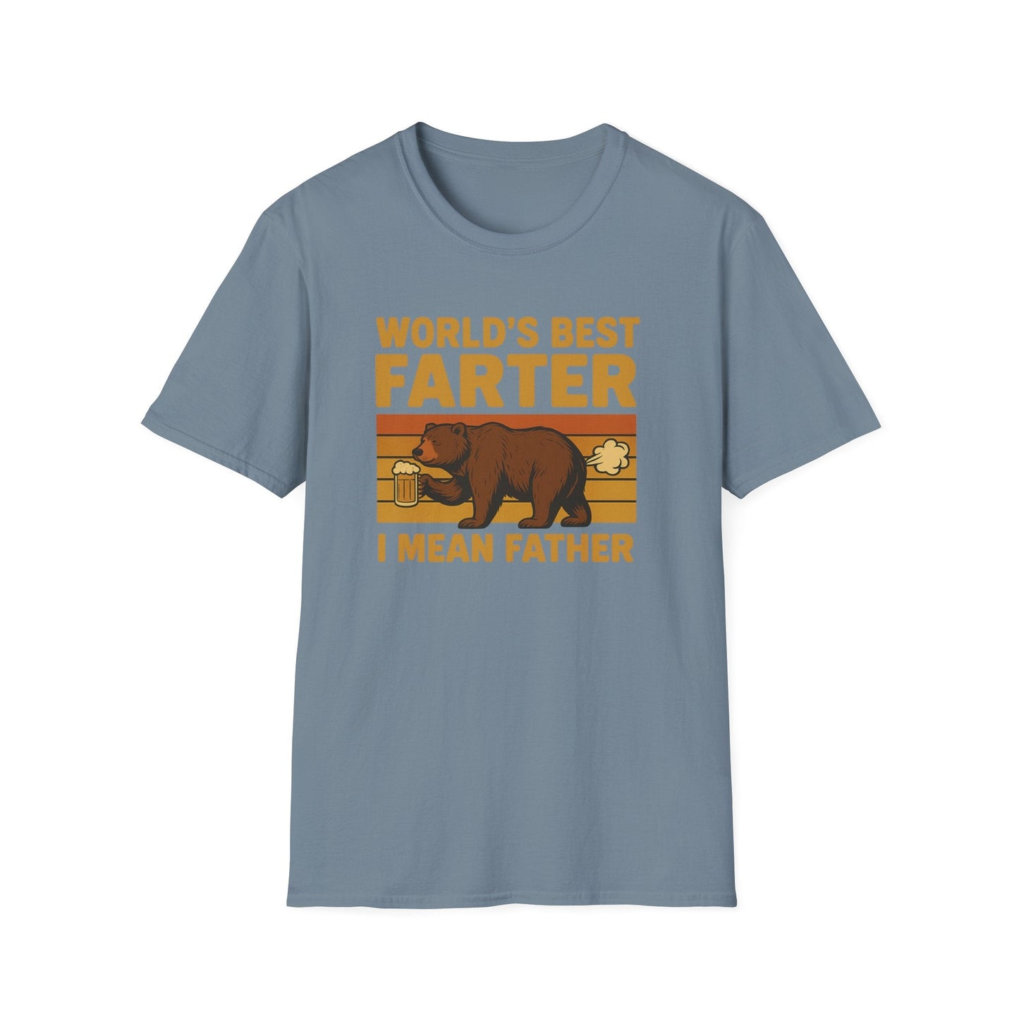 Funny Fathers Day T-Shirt, World's Best Farter Shirt, Dad Humor Tee, Unisex Gift for Dad, Comfy Father's Day Apparel - Shirt Happens Graphics