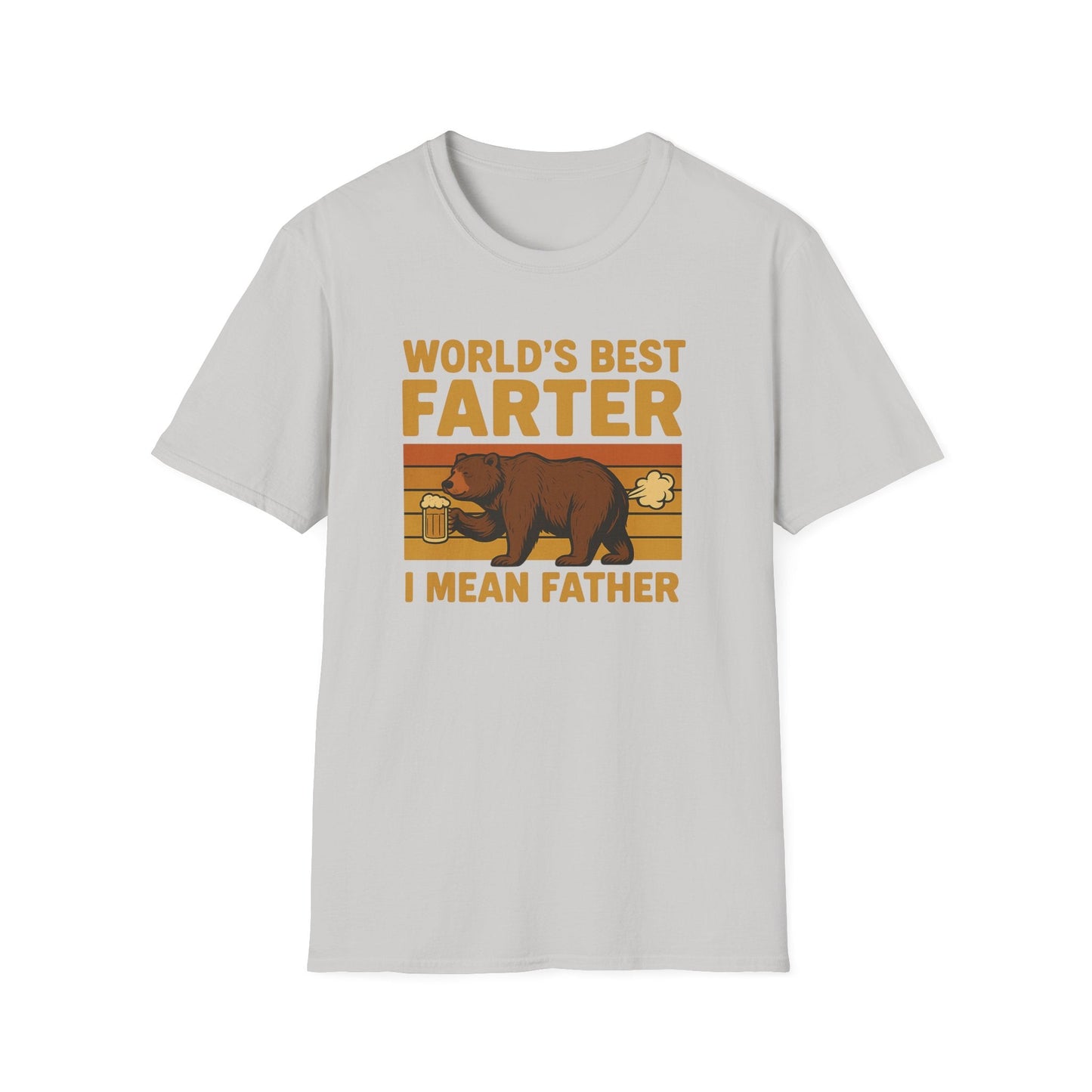 Funny Fathers Day T-Shirt, World's Best Farter Shirt, Dad Humor Tee, Unisex Gift for Dad, Comfy Father's Day Apparel - Shirt Happens Graphics