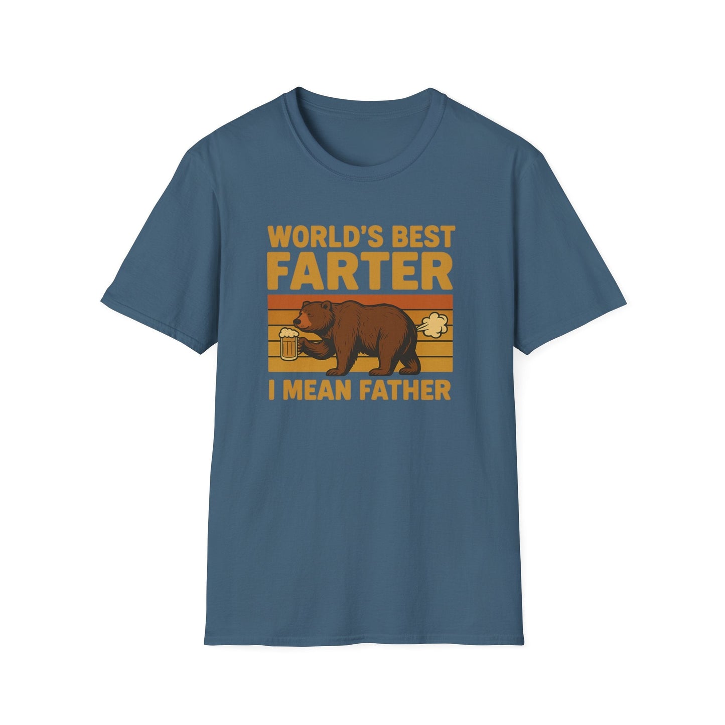 Funny Fathers Day T-Shirt, World's Best Farter Shirt, Dad Humor Tee, Unisex Gift for Dad, Comfy Father's Day Apparel - Shirt Happens Graphics