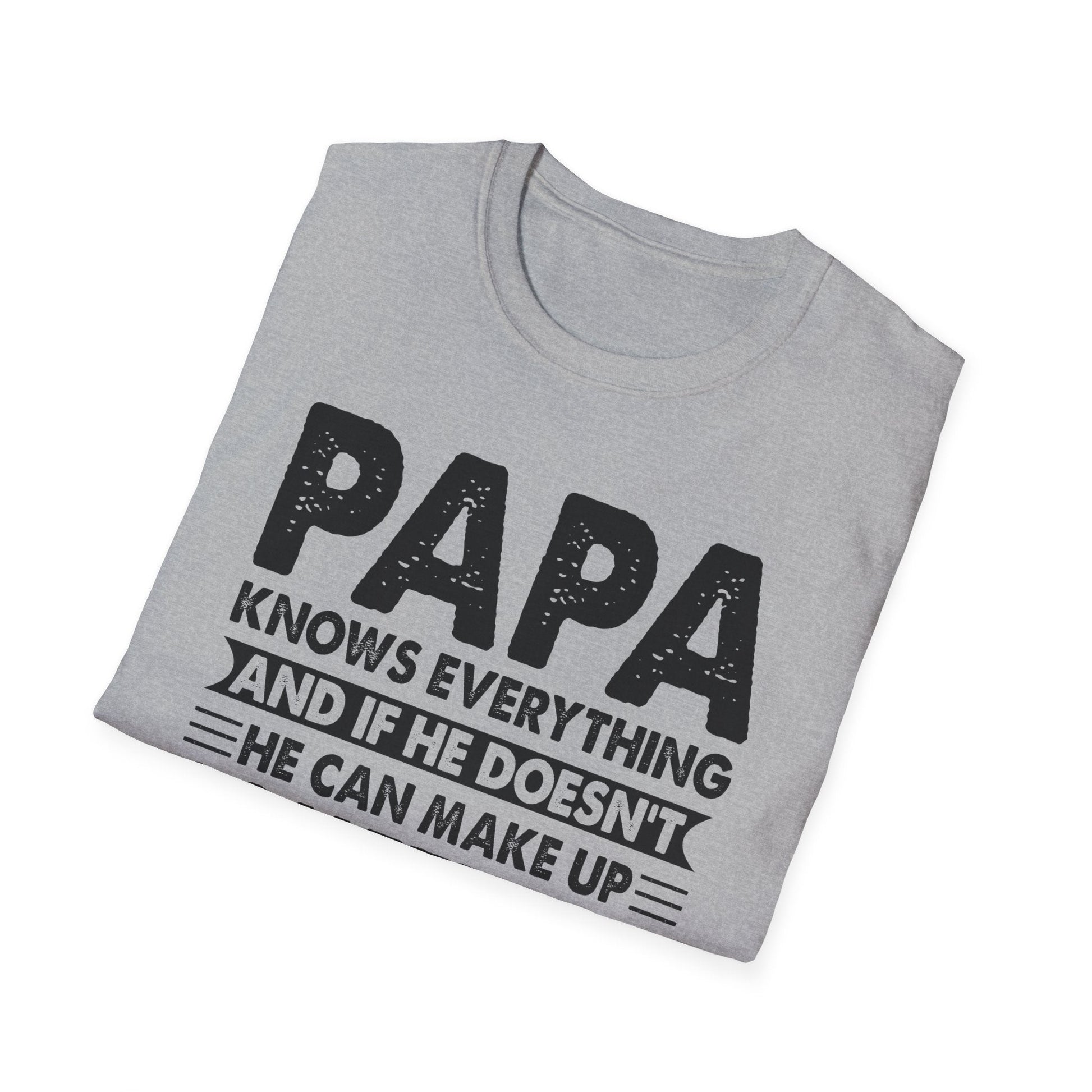 Funny Papa T-Shirt, Gift for Dad, Birthday Shirt, Fun Father's Day Tee, Dad Humor Apparel - Shirt Happens Graphics