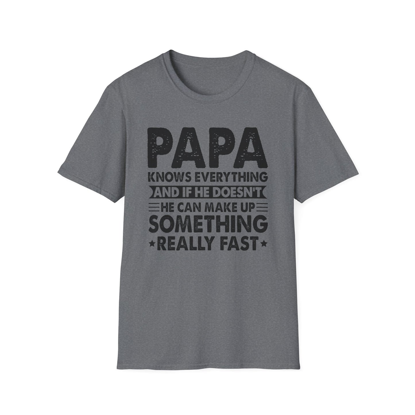 Funny Papa T-Shirt, Gift for Dad, Birthday Shirt, Fun Father's Day Tee, Dad Humor Apparel - Shirt Happens Graphics