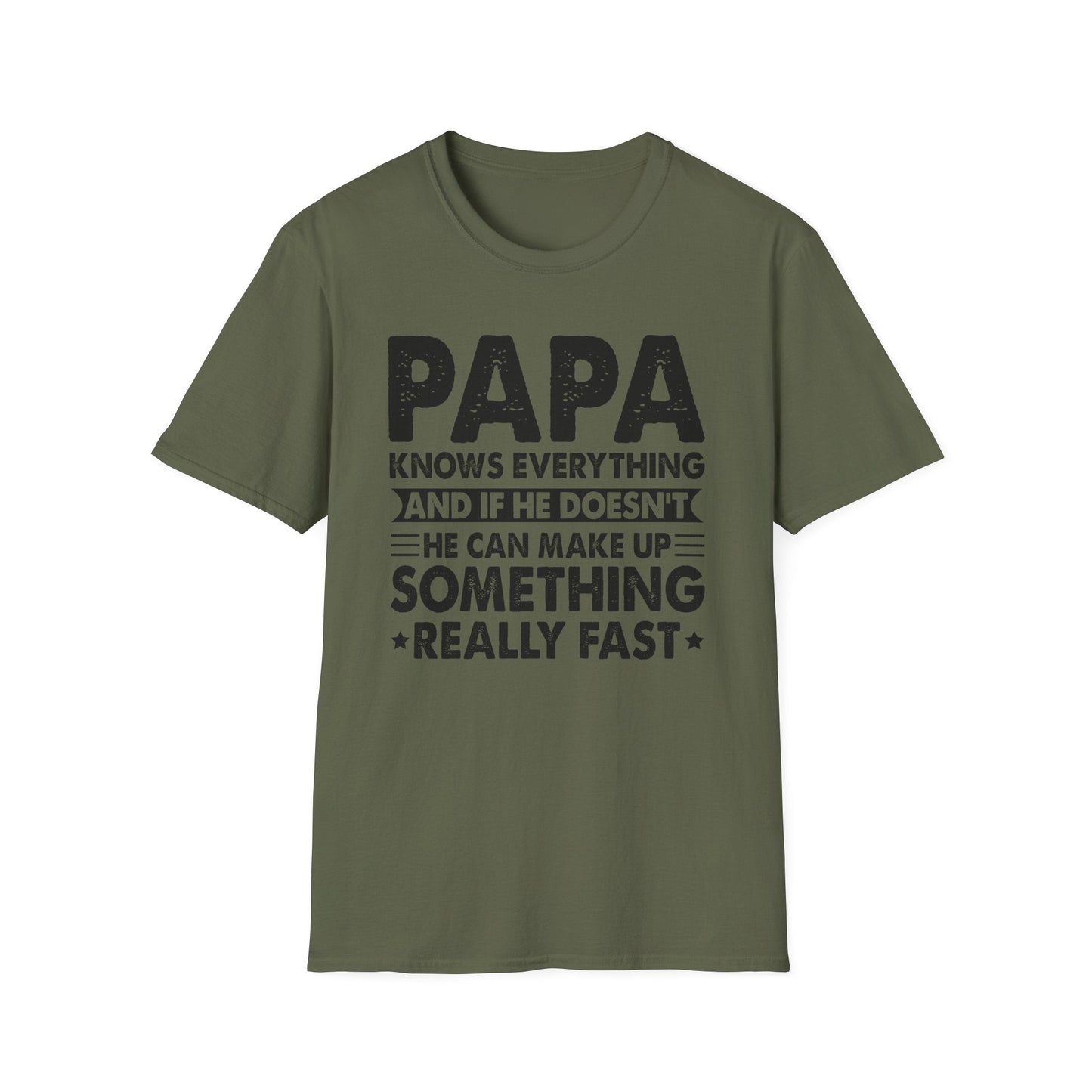 Funny Papa T-Shirt, Gift for Dad, Birthday Shirt, Fun Father's Day Tee, Dad Humor Apparel - Shirt Happens Graphics