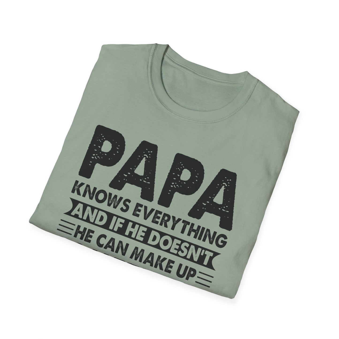 Funny Papa T-Shirt, Gift for Dad, Birthday Shirt, Fun Father's Day Tee, Dad Humor Apparel - Shirt Happens Graphics